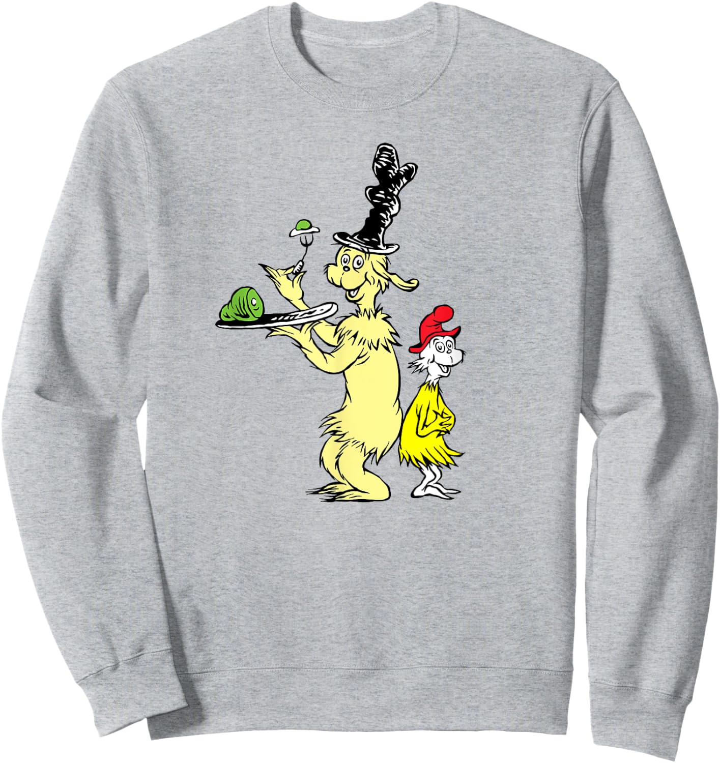 Dr. Seuss I Like Green Eggs and Ham Sweatshirt - Sweatshirt | Ash