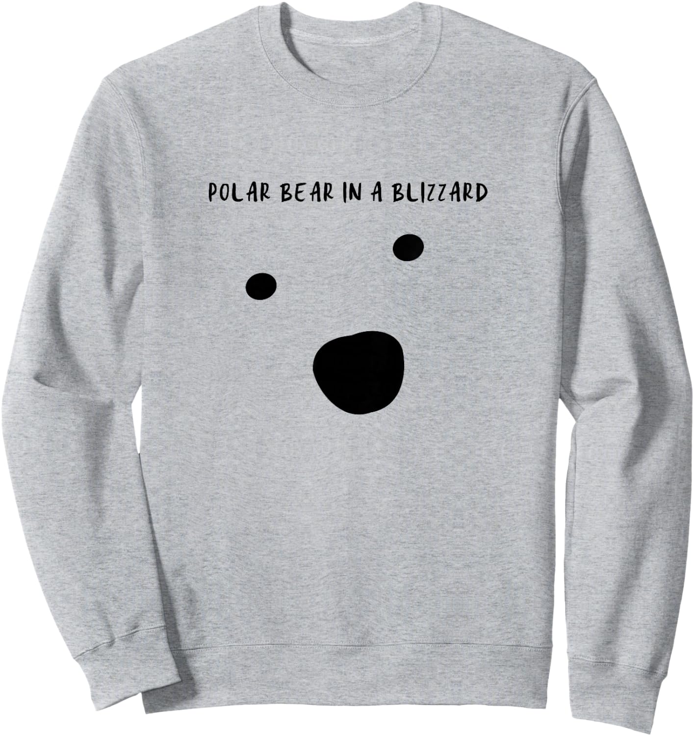 Polar Bear in a Blizzard Sweatshirt - Sweatshirt | Ash