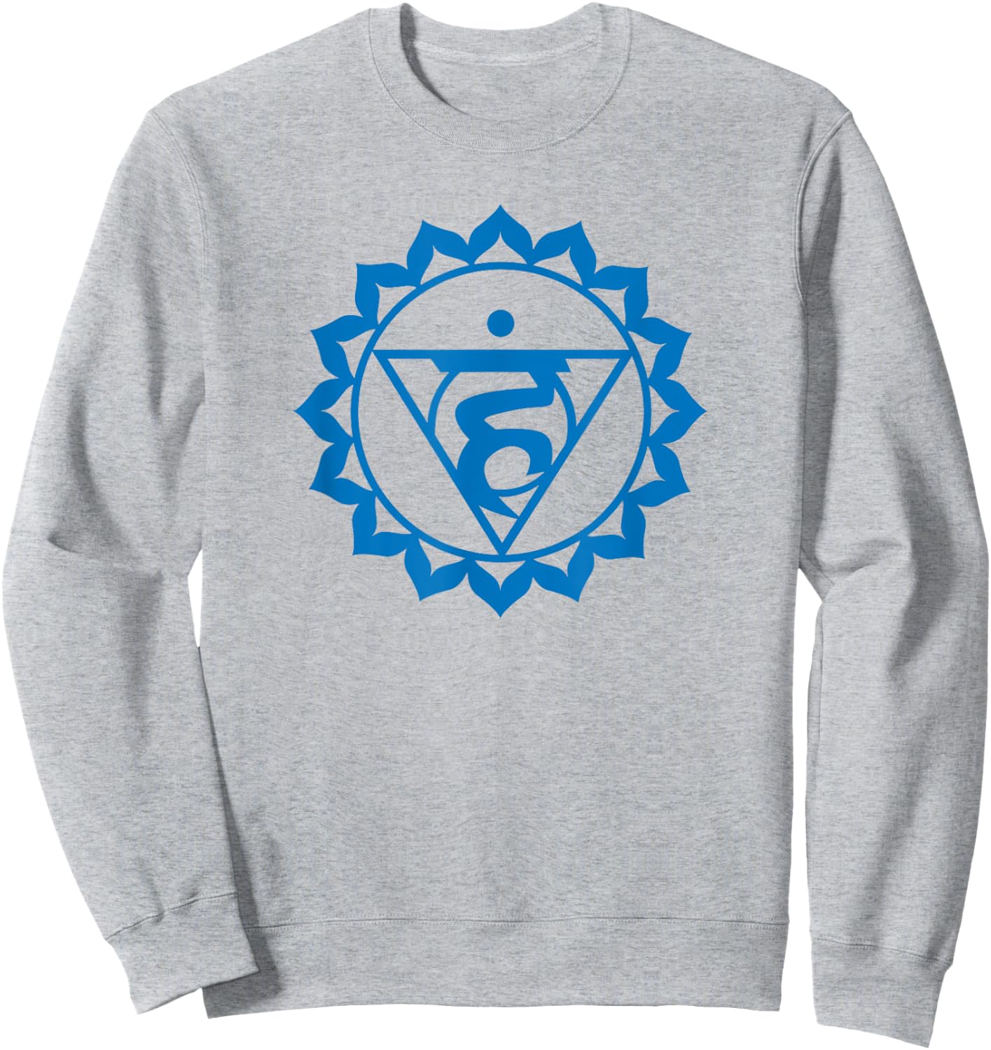 Chakra Sacred's Funny Geometry . Yoga Throat Sweatshirt - Sweatshirt | Ash