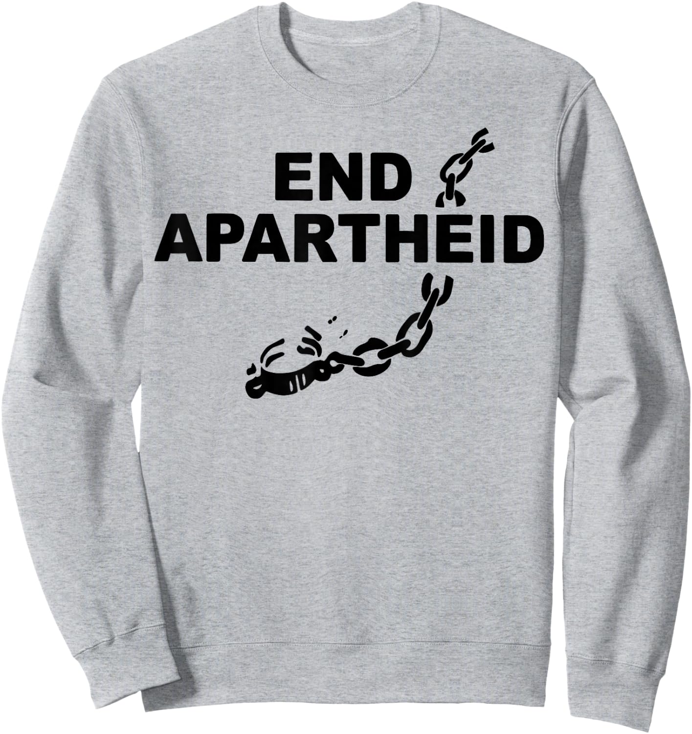 End Apartheid Shirt Stop Racism Equality Awareness Sweatshirt - Sweatshirt | Ash