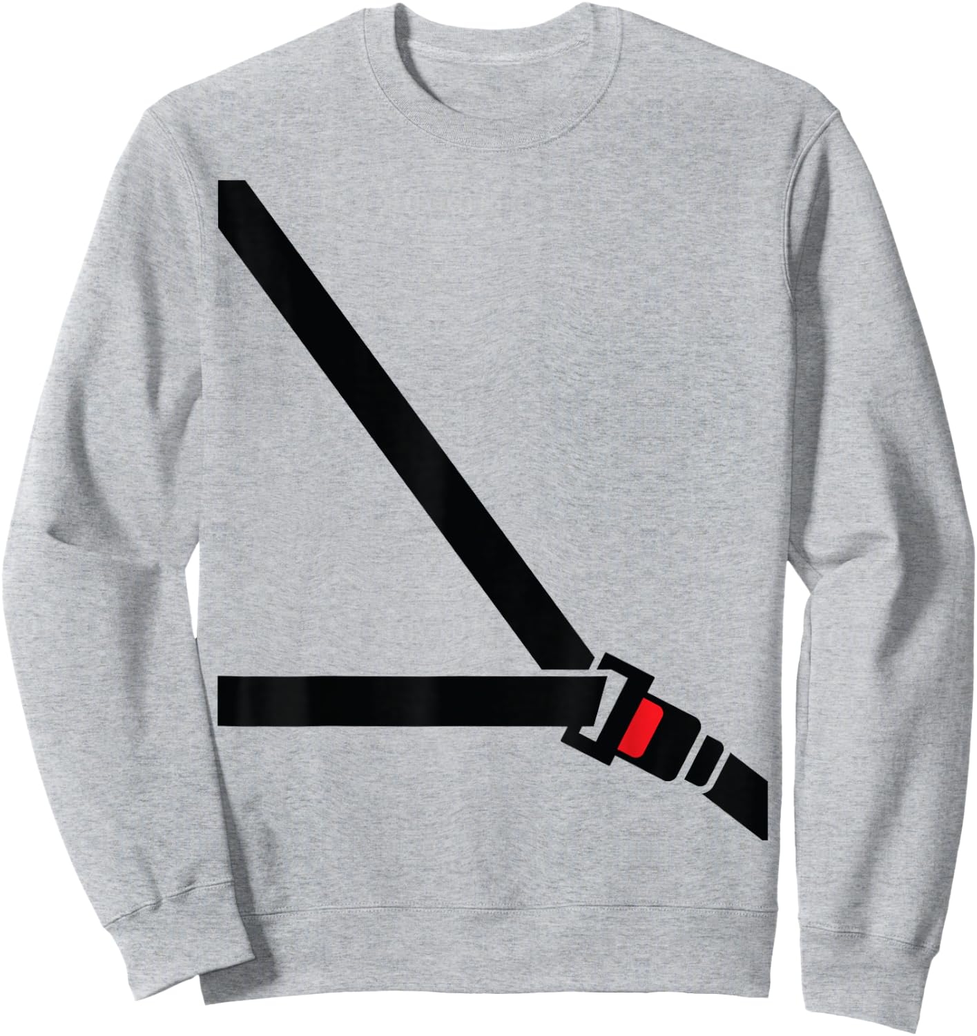 Seat Belt Shirt - Funny Fake Seatbelt - Passenger Sweatshirt - Sweatshirt | Ash