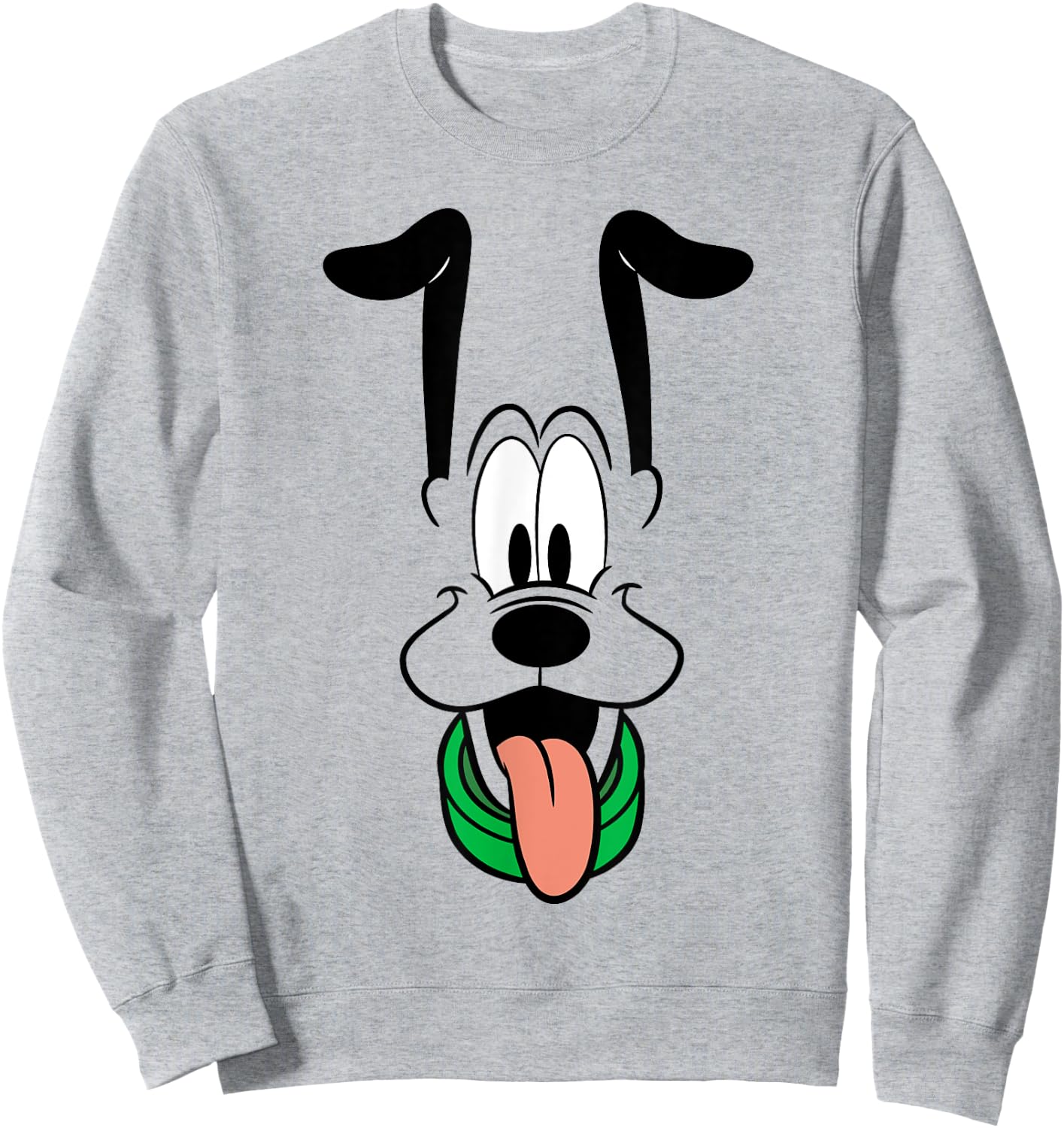 Disney Pluto Big Face Ears Up Sweatshirt - Sweatshirt | Ash