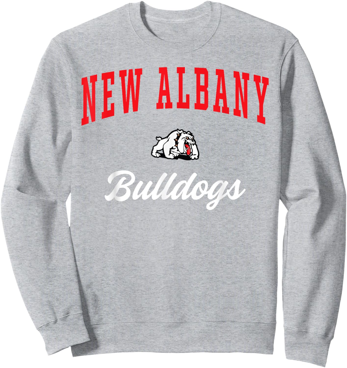 New Albany High School Bulldogs Sweatshirt - Sweatshirt | Ash