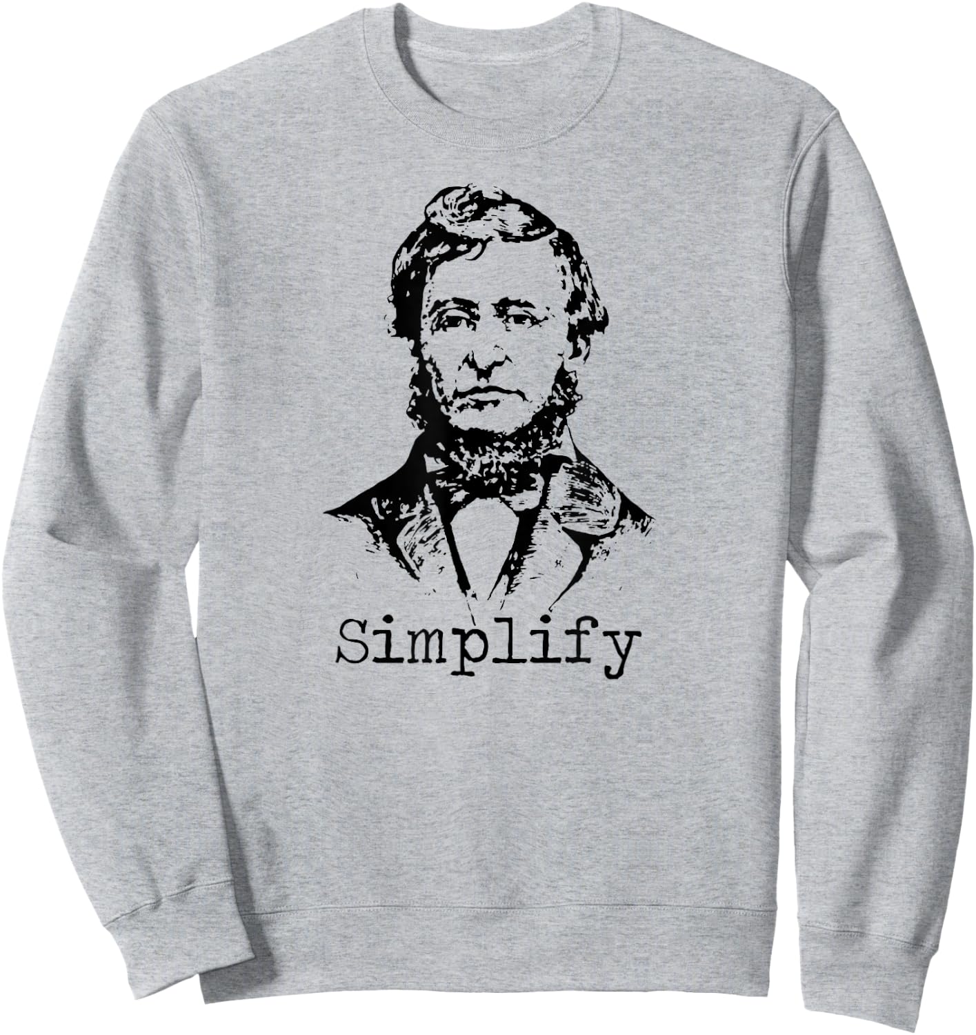 Thoreau T Shirt - Simplify Sweatshirt - Sweatshirt | Ash
