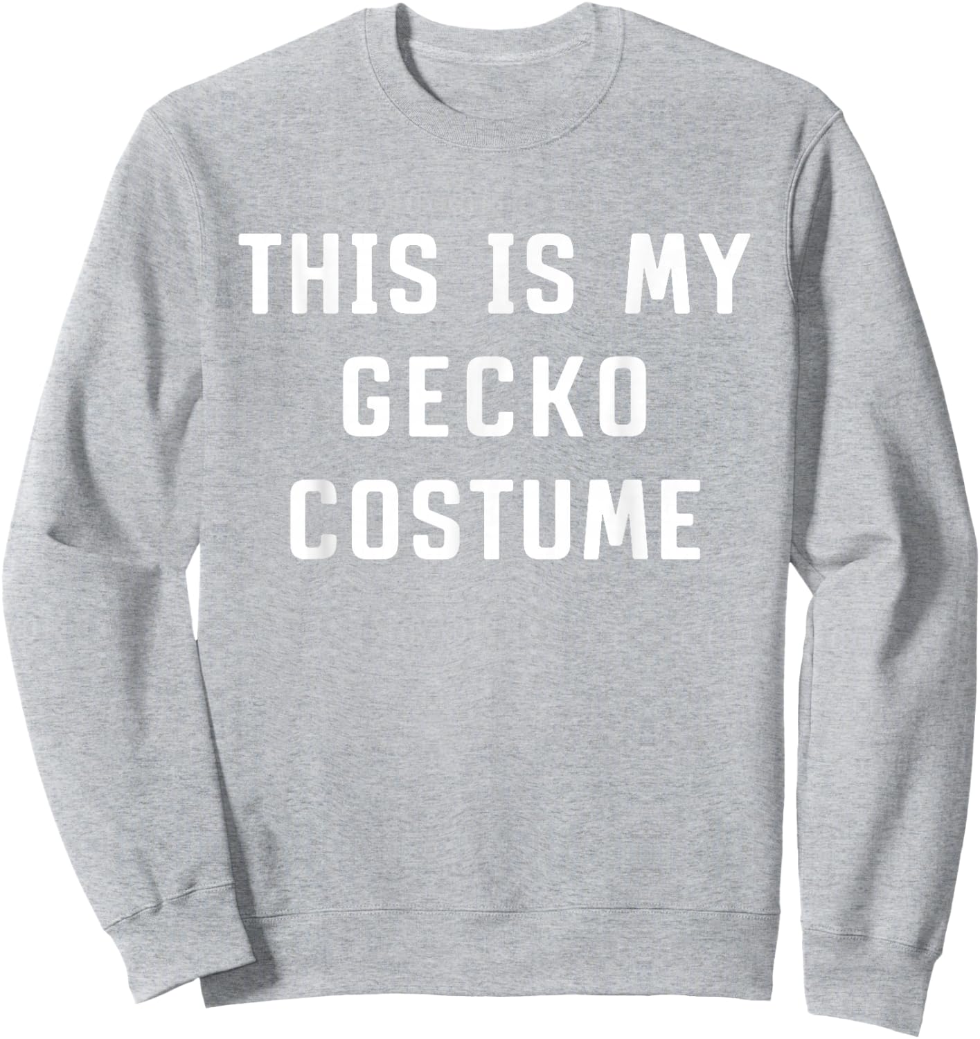 This Is My Gecko Halloween Costume Simple Funny Last Minute Sweatshirt - Sweatshirt | Ash