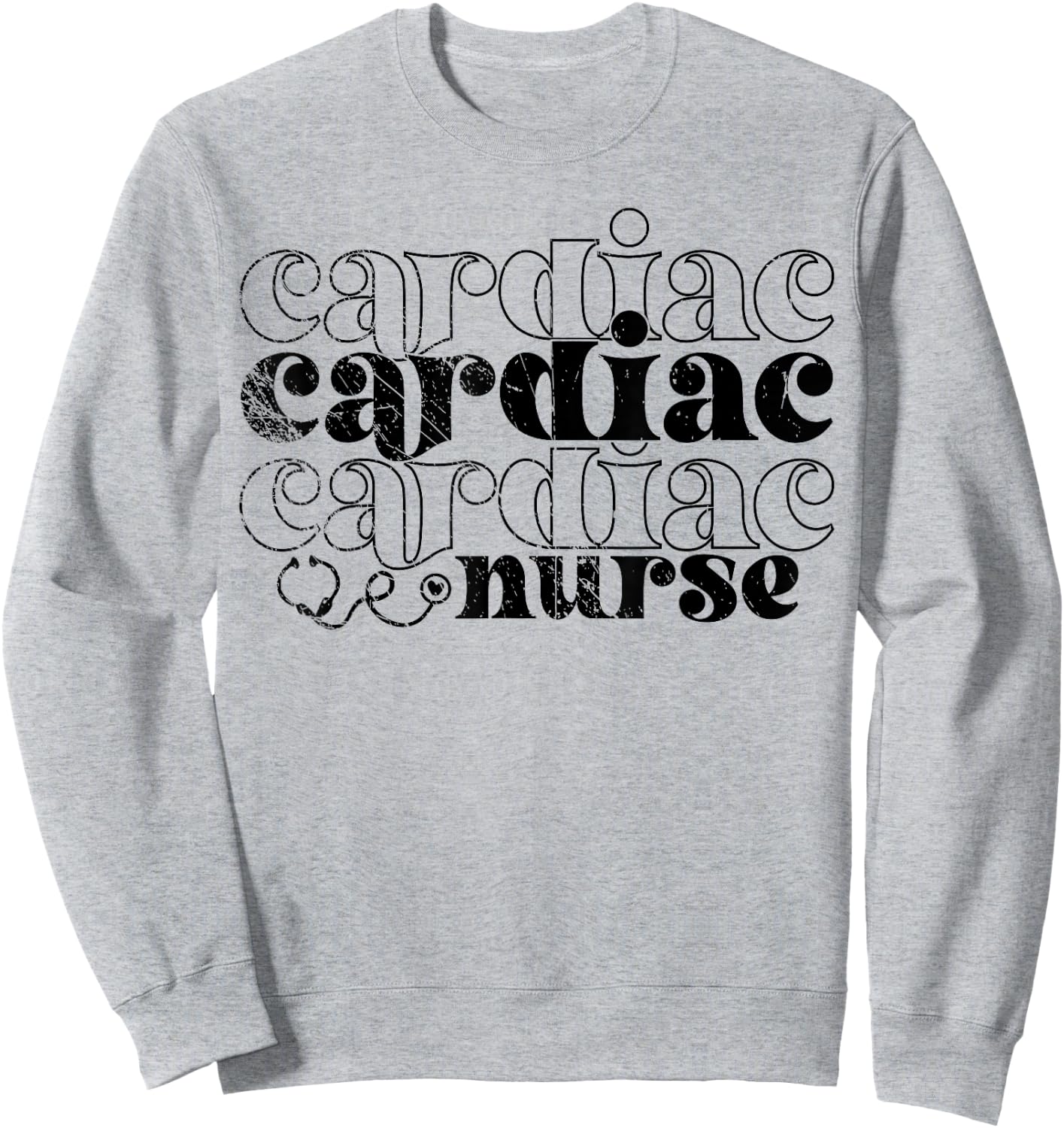 Proud Cardiac Nurse, Nursing, Nurse Lover Sweatshirt - Sweatshirt | Ash