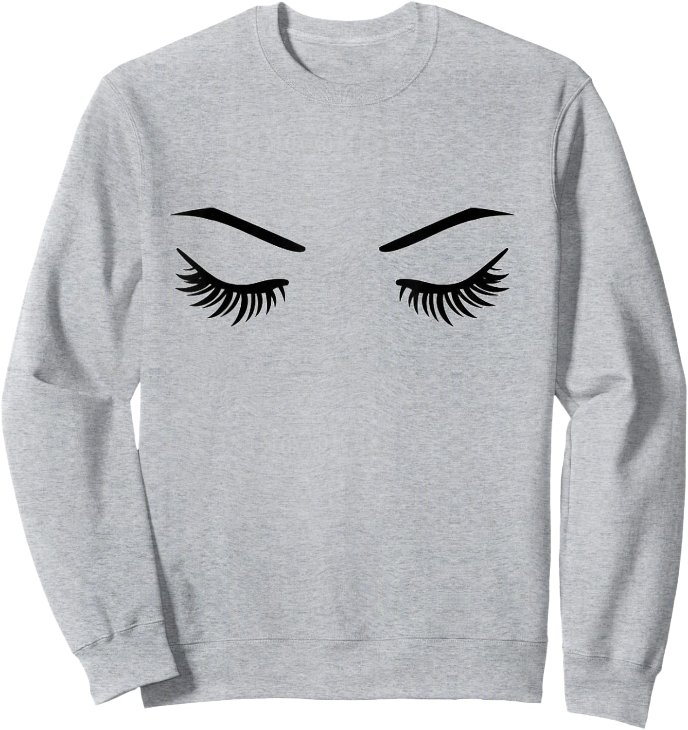 EyeLashes Sweatshirt - Sweatshirt | Ash