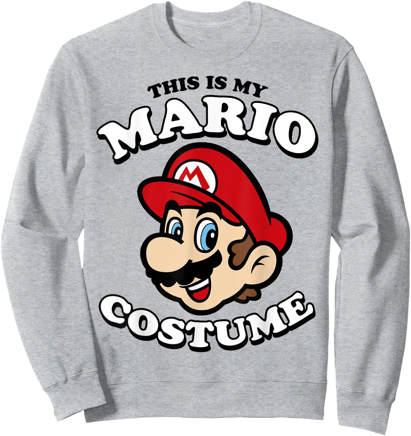 Nintendo Super Mario My Mario Costume Graphic Sweatshirt - Sweatshirt | Ash