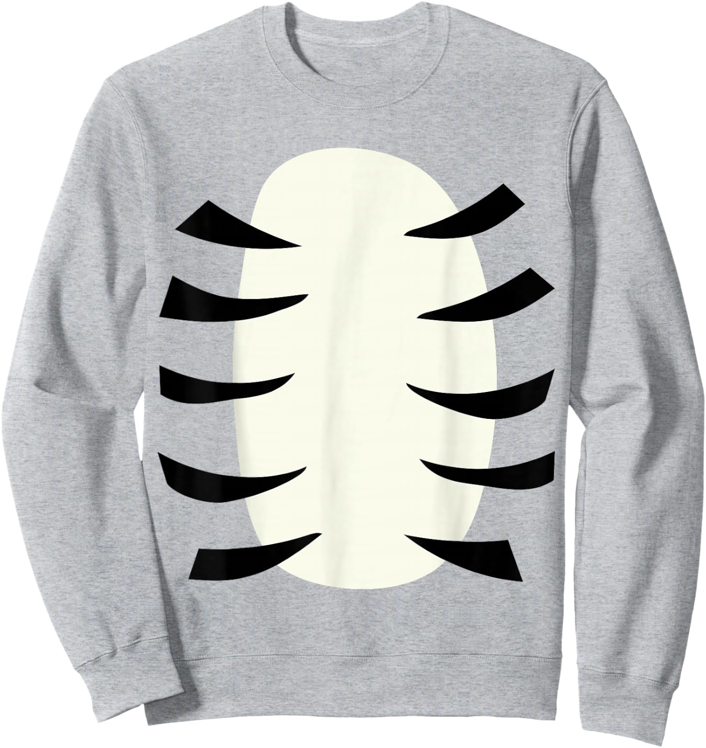 Funny lazy tiger belly and back costume for halloween party Sweatshirt - Sweatshirt | Ash