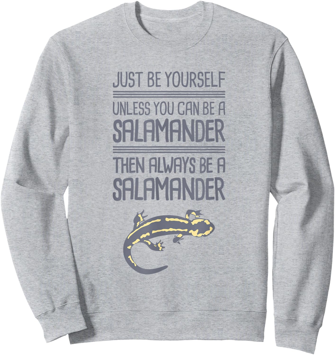Cute Tiger Salamander / Pet Salamander Amphibians Sweatshirt - Sweatshirt | Ash
