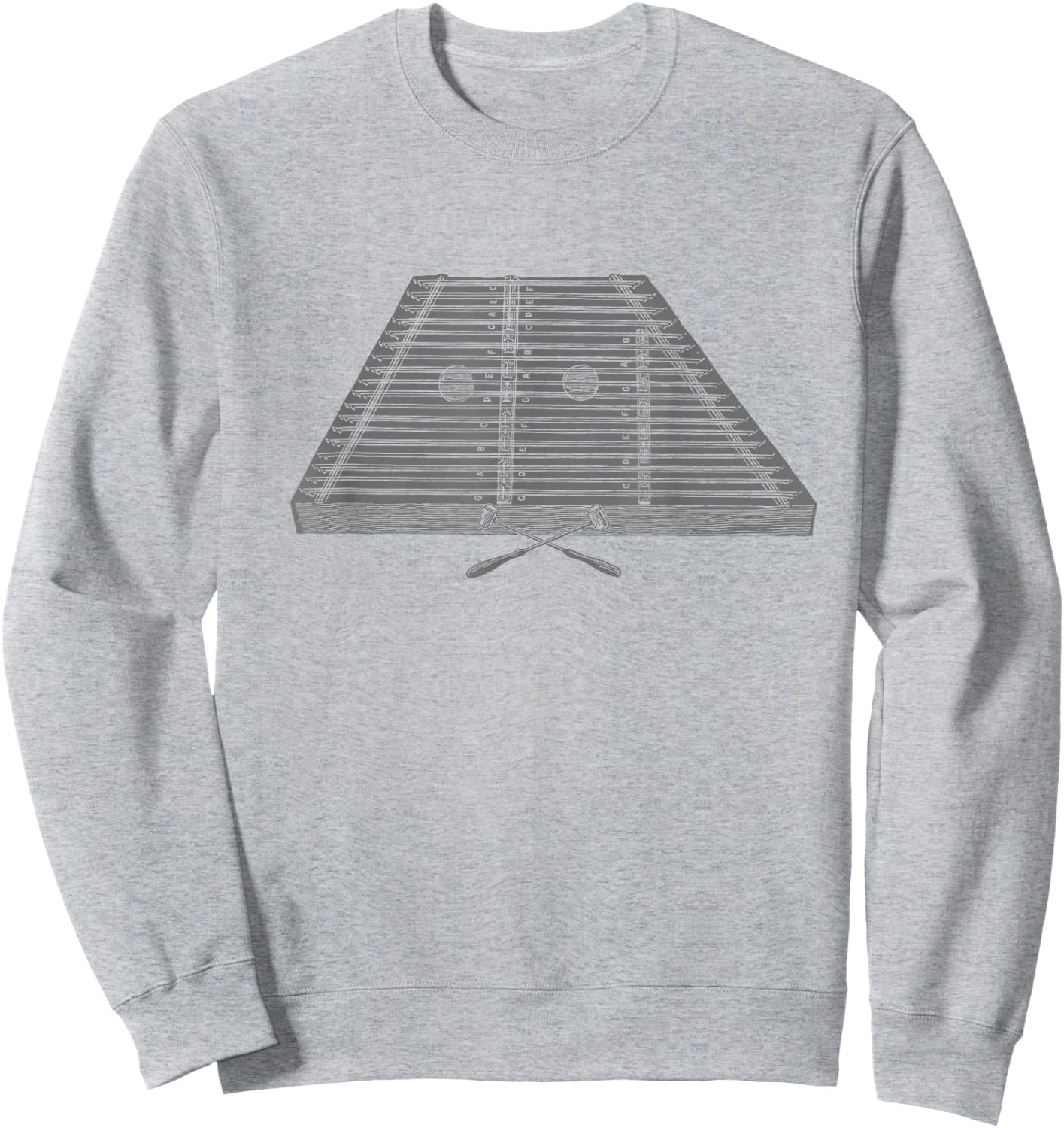 Vintage Hammered dulcimer Music Instrument Gift Sweatshirt - Sweatshirt | Ash