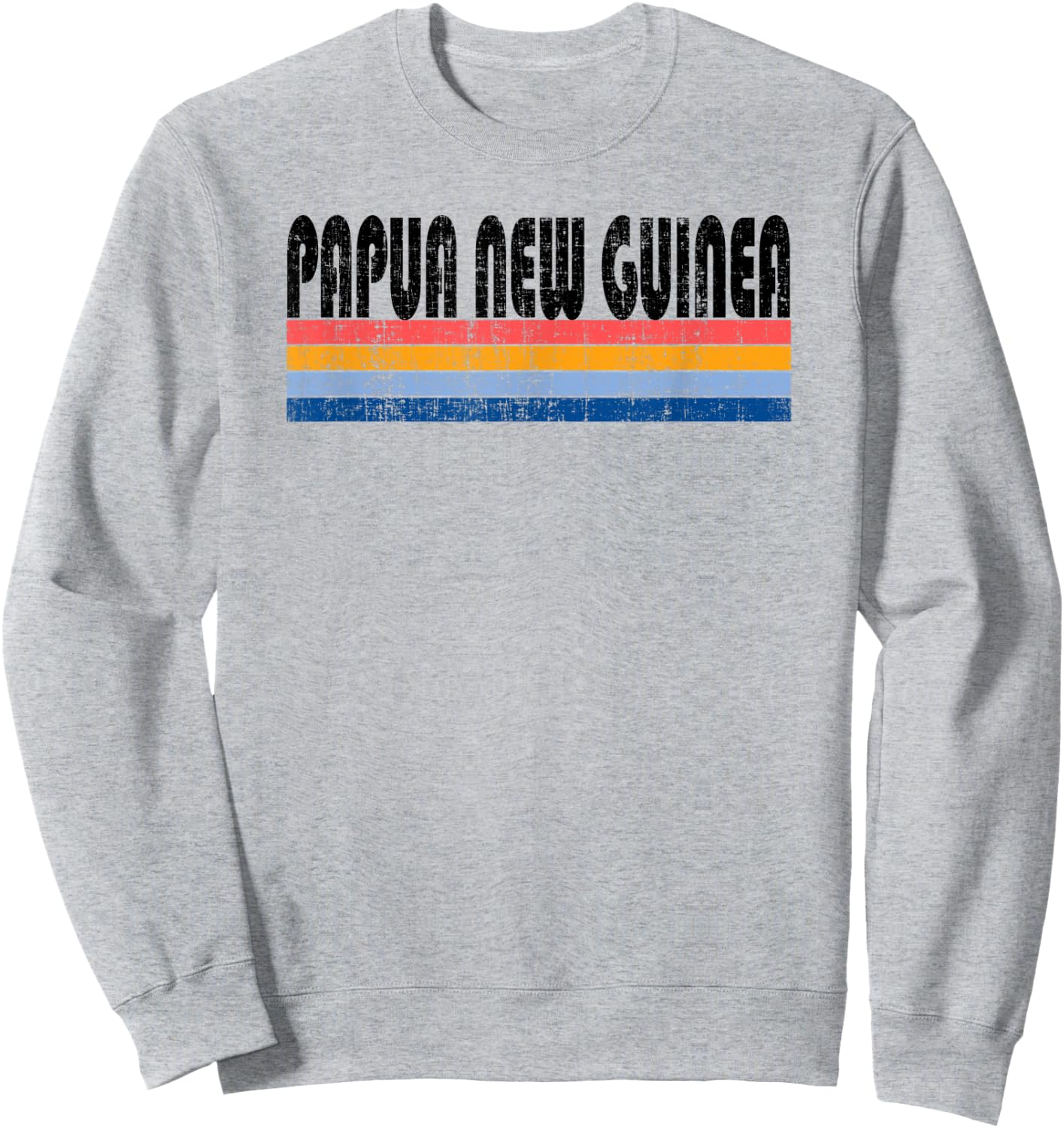 Vintage 70s 80s Style Papua New Guinea Sweatshirt - Sweatshirt | Ash