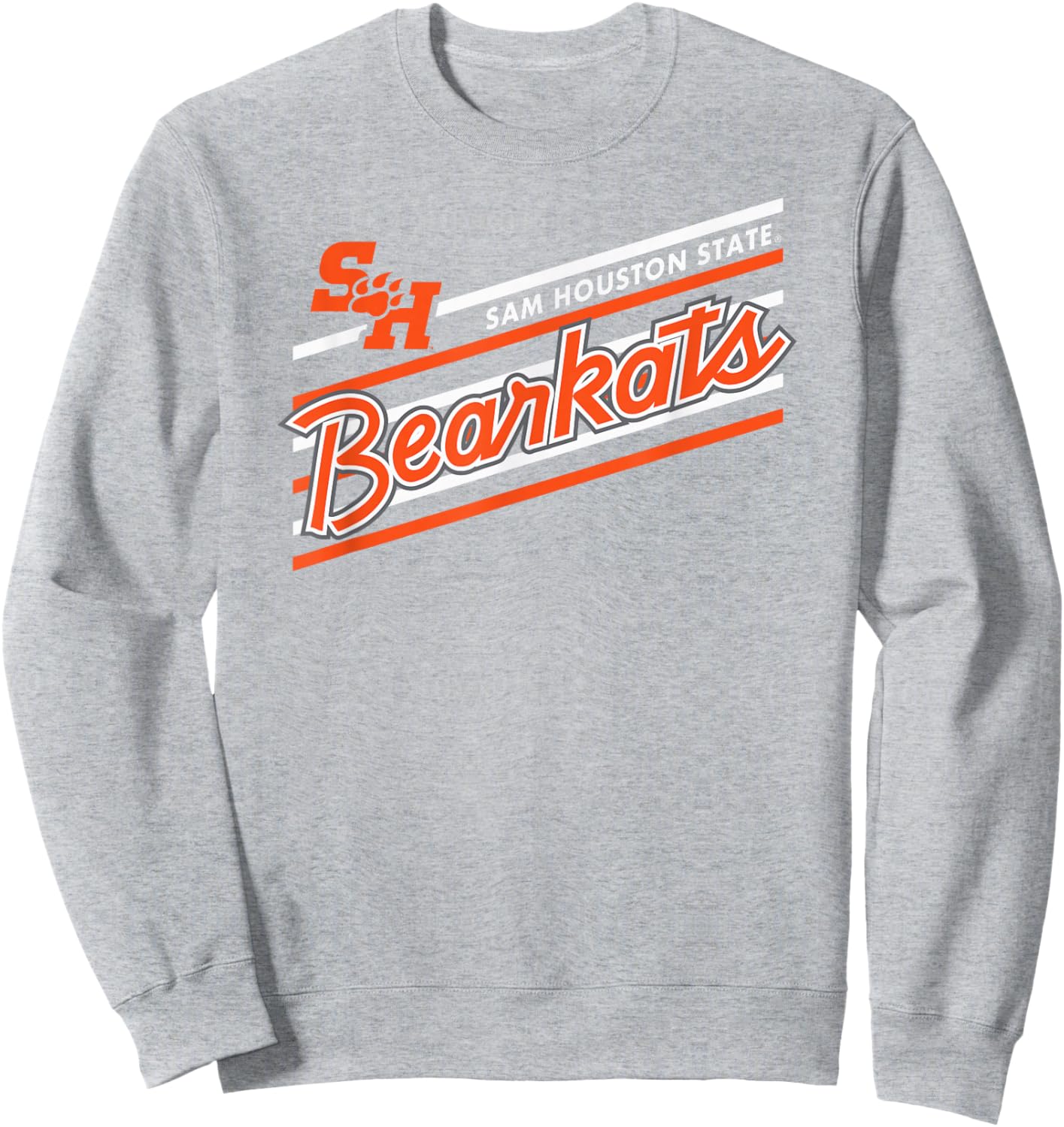 Sam Houston State Bearkats Retro Performer Gray Sweatshirt - Sweatshirt | Ash