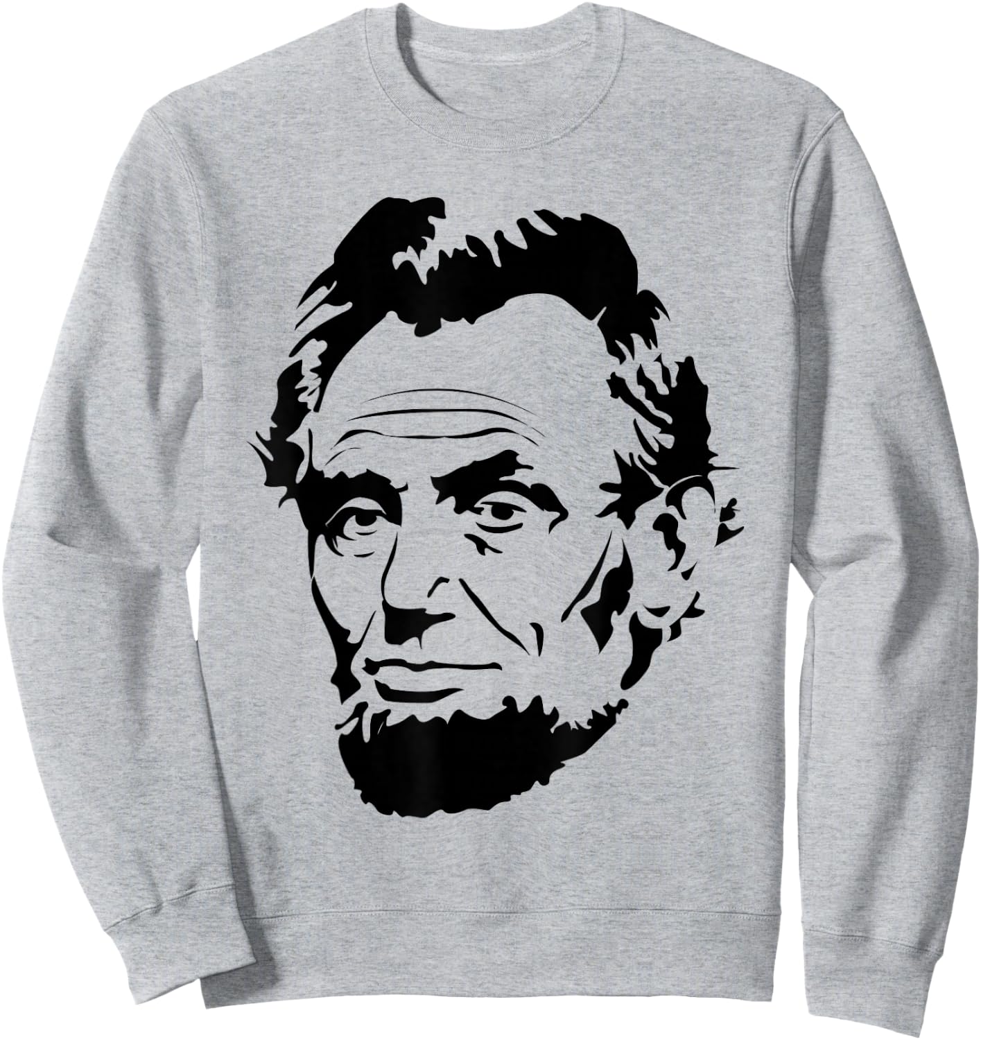 Abraham Lincoln Presidential Portrait Vintage Abe Lincoln Sweatshirt - Sweatshirt | Ash