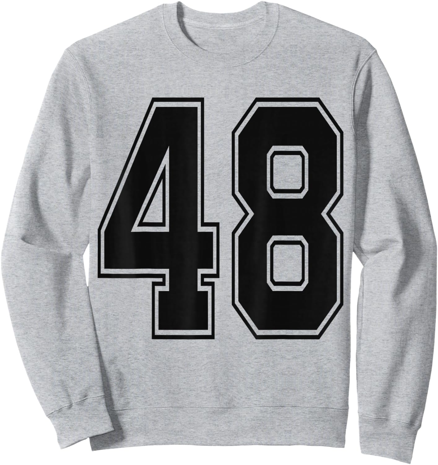 #48 Number 48 Sports. Jersey My Favorite Player #48 Sweatshirt - Sweatshirt | Ash