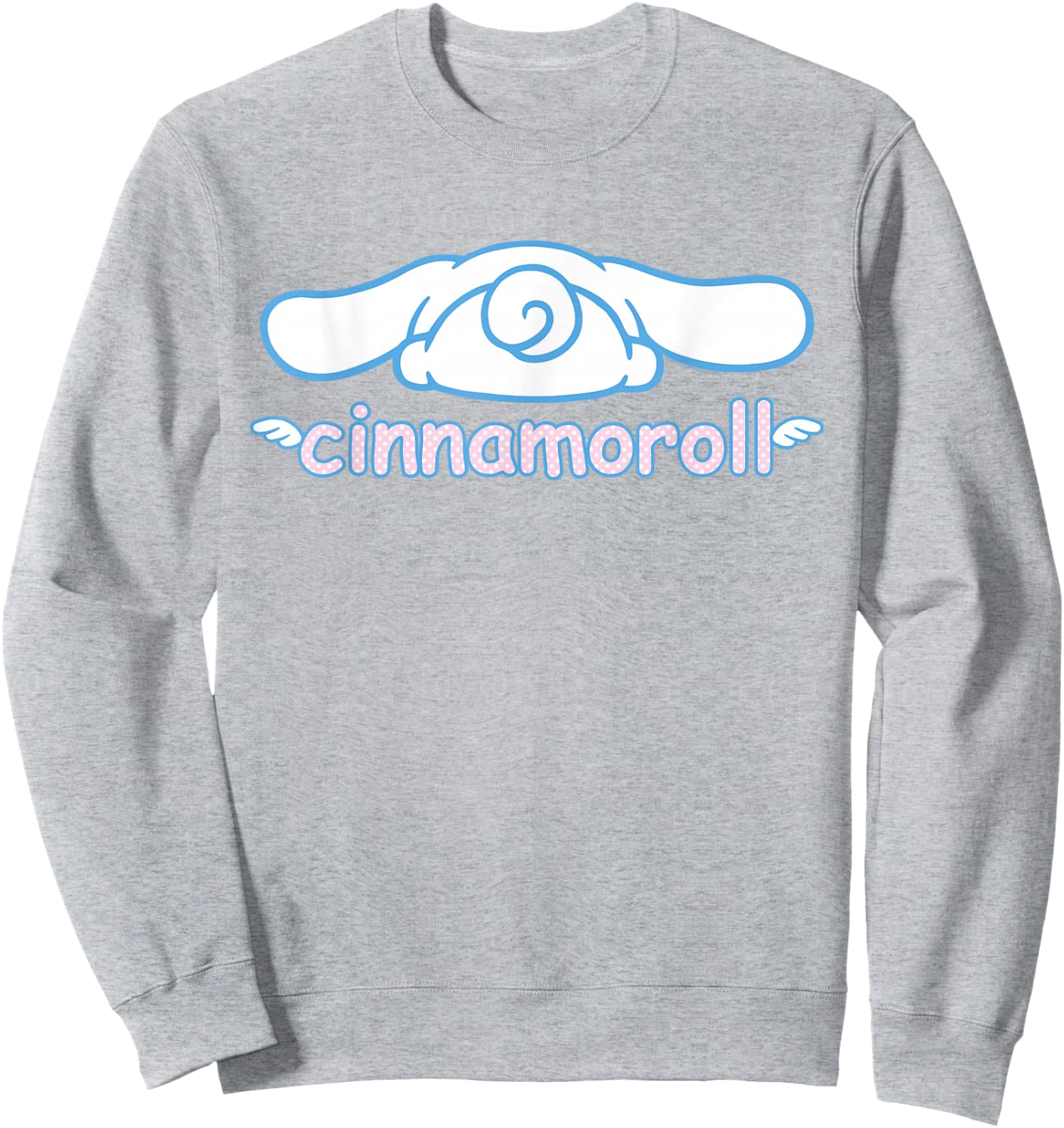 Sanrio Cinnamoroll Backside Logo Shirt Sweatshirt - Sweatshirt | Ash