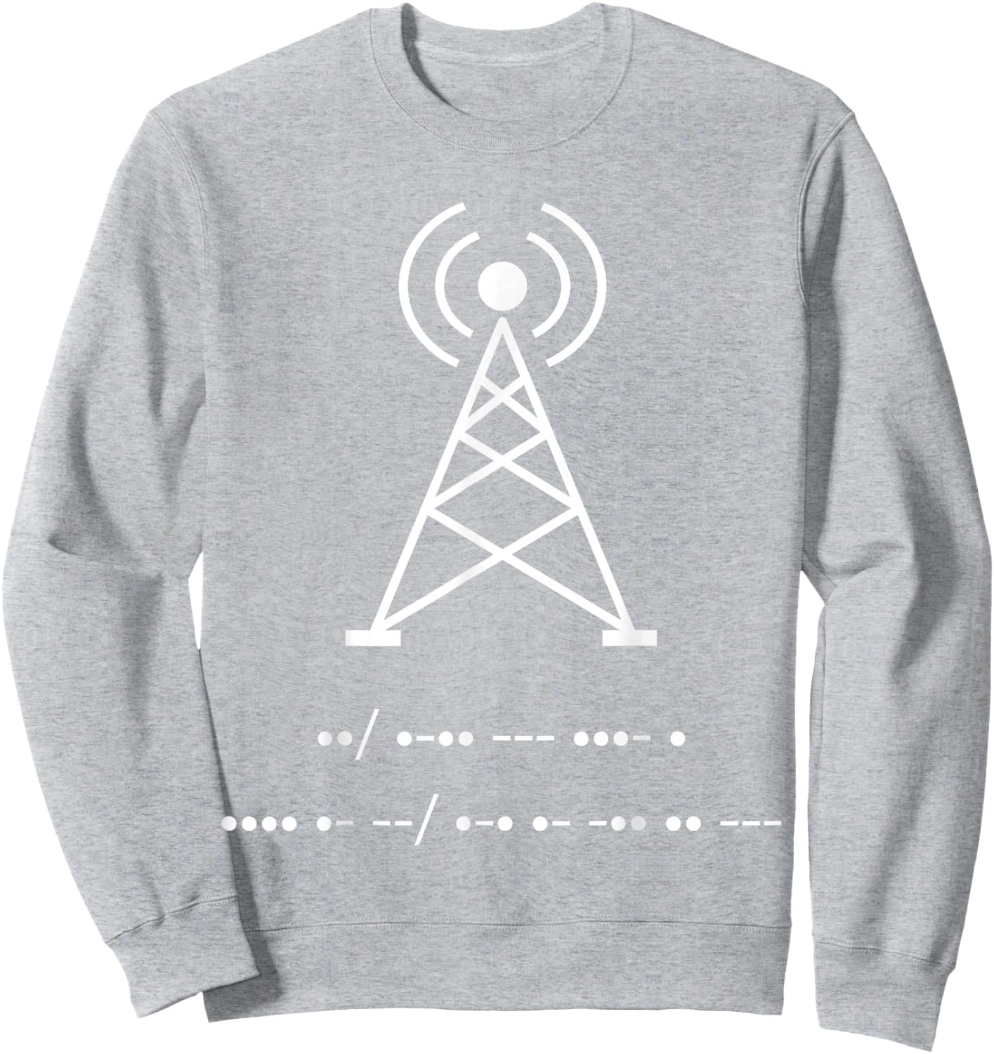 Funny Amateur Ham Radio Morse Code Shirt Gift Sweatshirt - Sweatshirt | Ash