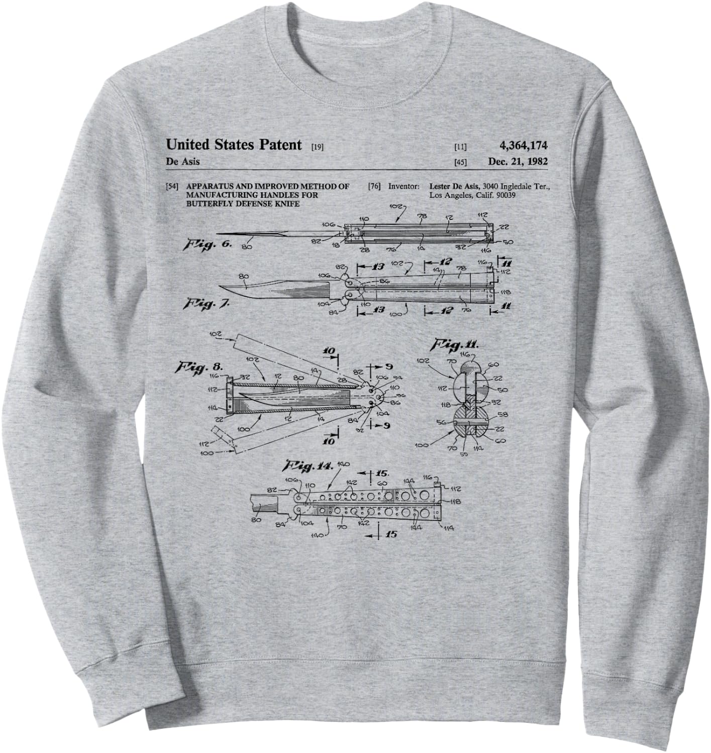 Vintage Balisong Patent Sweatshirt - Sweatshirt | Ash
