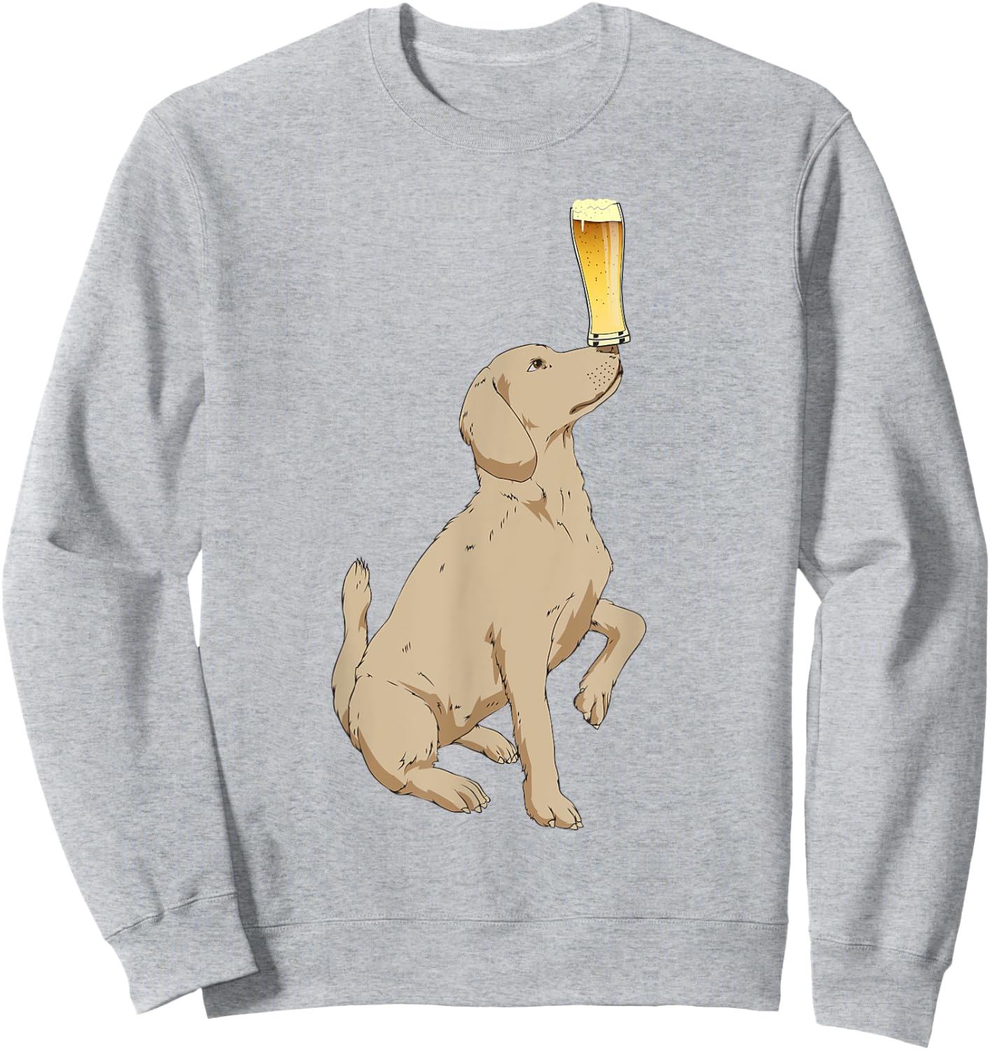 Craft Beer Shirt Labrador Retriever Shirt Beer Lovers Shirt Sweatshirt - Sweatshirt | Ash