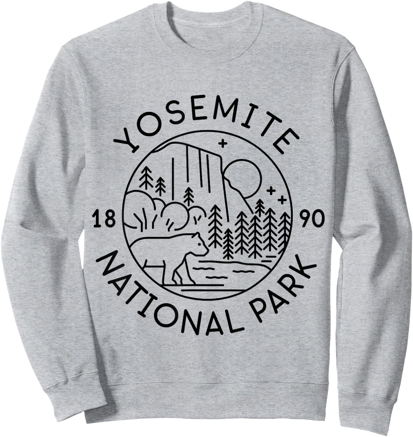 Yosemite National Park 1890 California Sweatshirt - Sweatshirt | Ash
