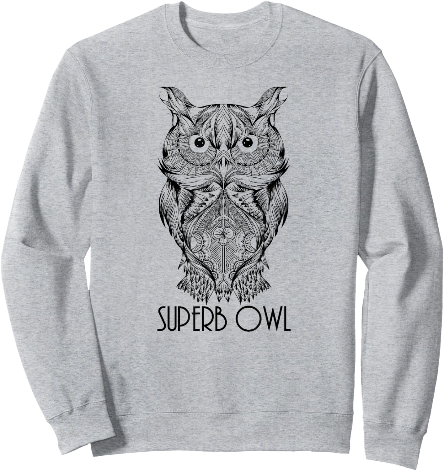 The Elegant Superb Owl Shirt - Owl Bird Shirt Sweatshirt - Sweatshirt | Ash