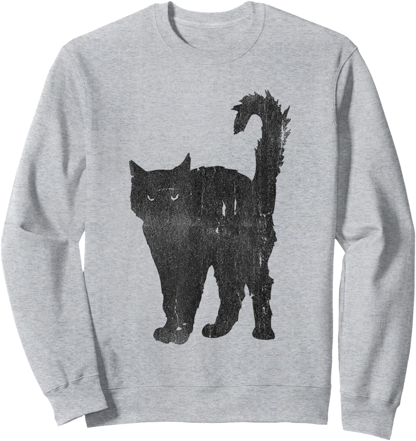 Awesome Punk Rock Black Cat & Sweatshirt - Sweatshirt | Ash