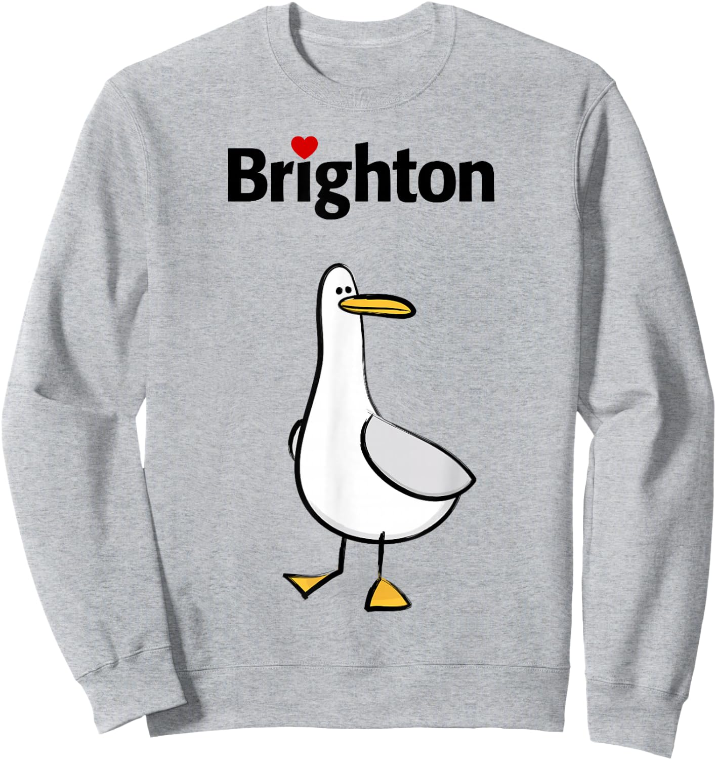 I Love Brighton Sweatshirt - Sweatshirt | Ash
