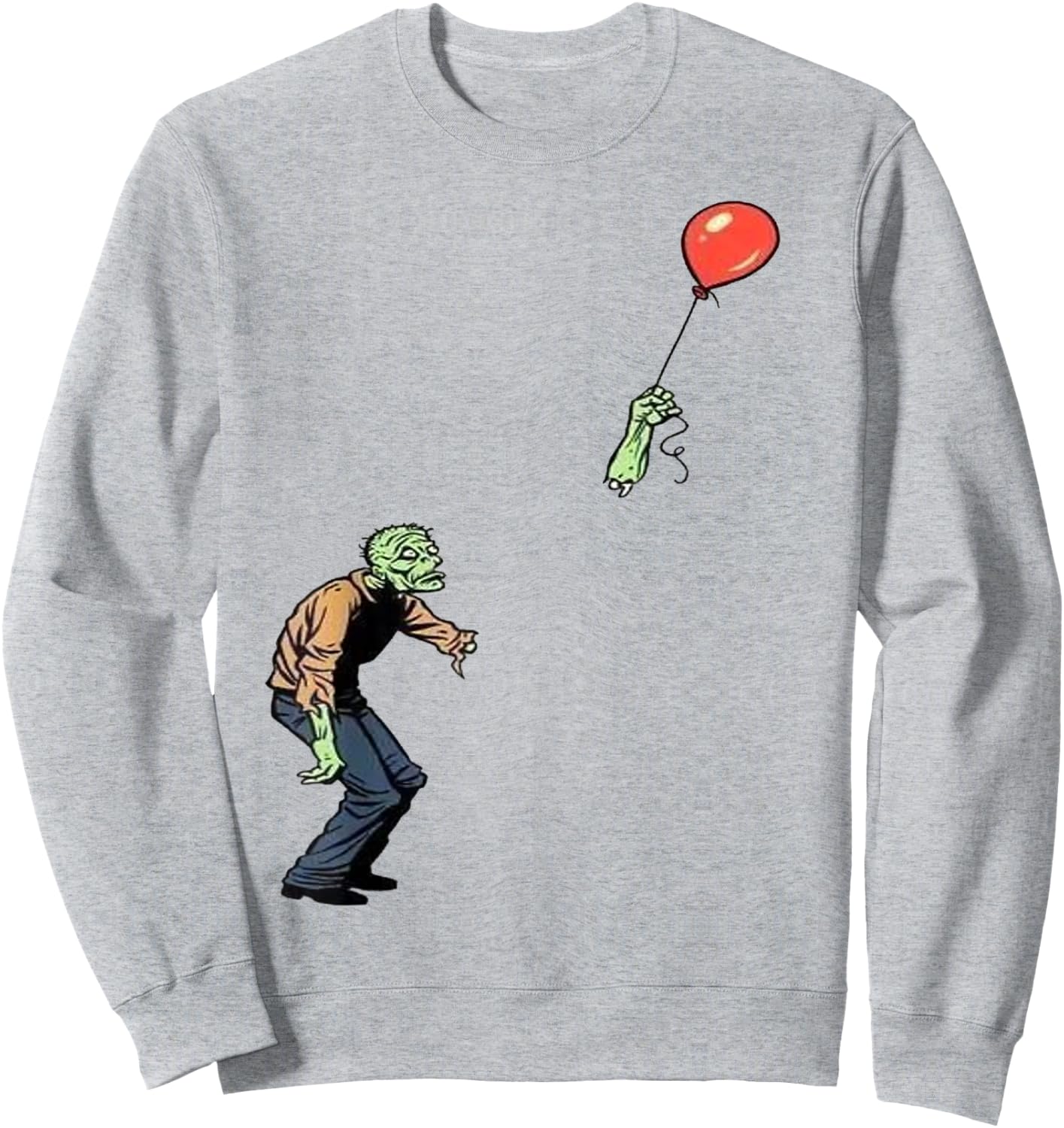 Zombie lost his balloon Sweatshirt - Sweatshirt | Ash