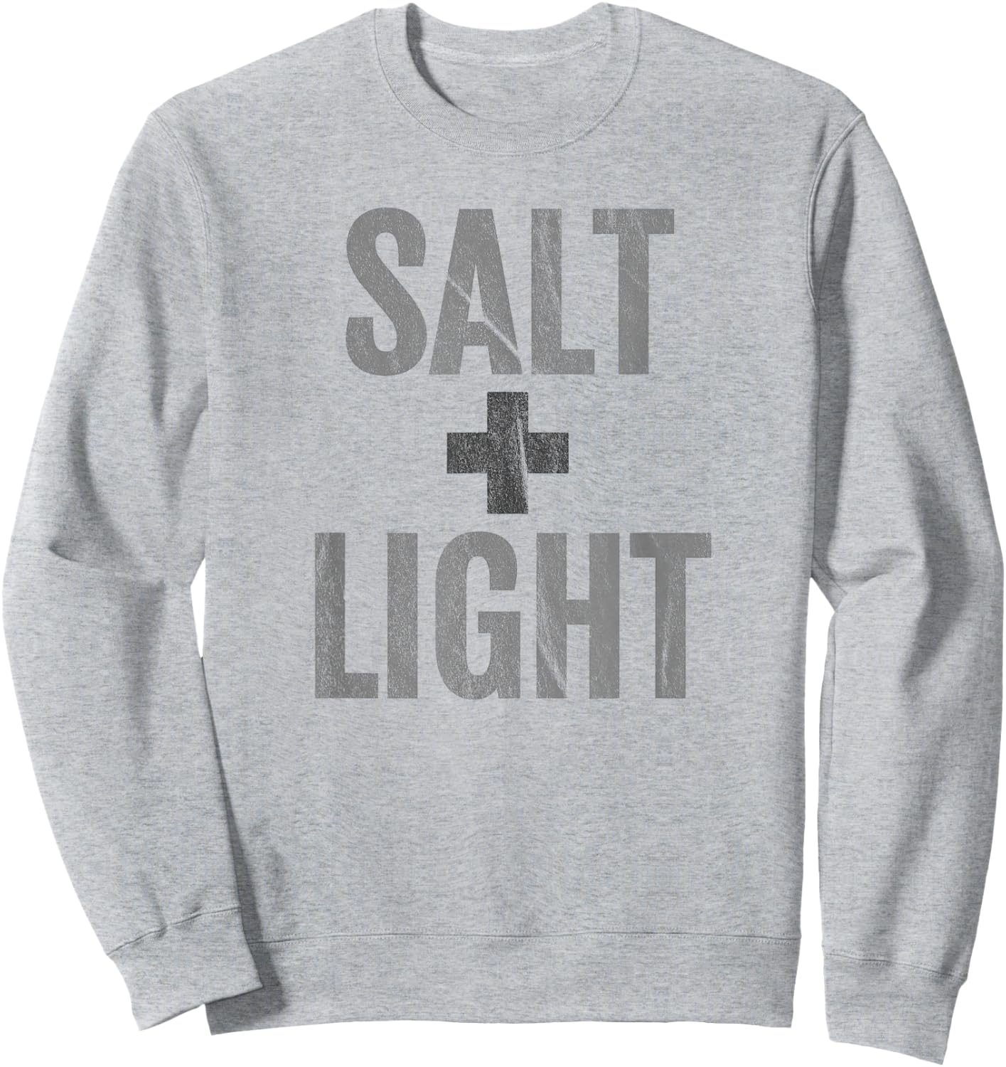 Salt & Light Matt 5:13-16 Bible Verse Christian Sweatshirt - Sweatshirt | Ash