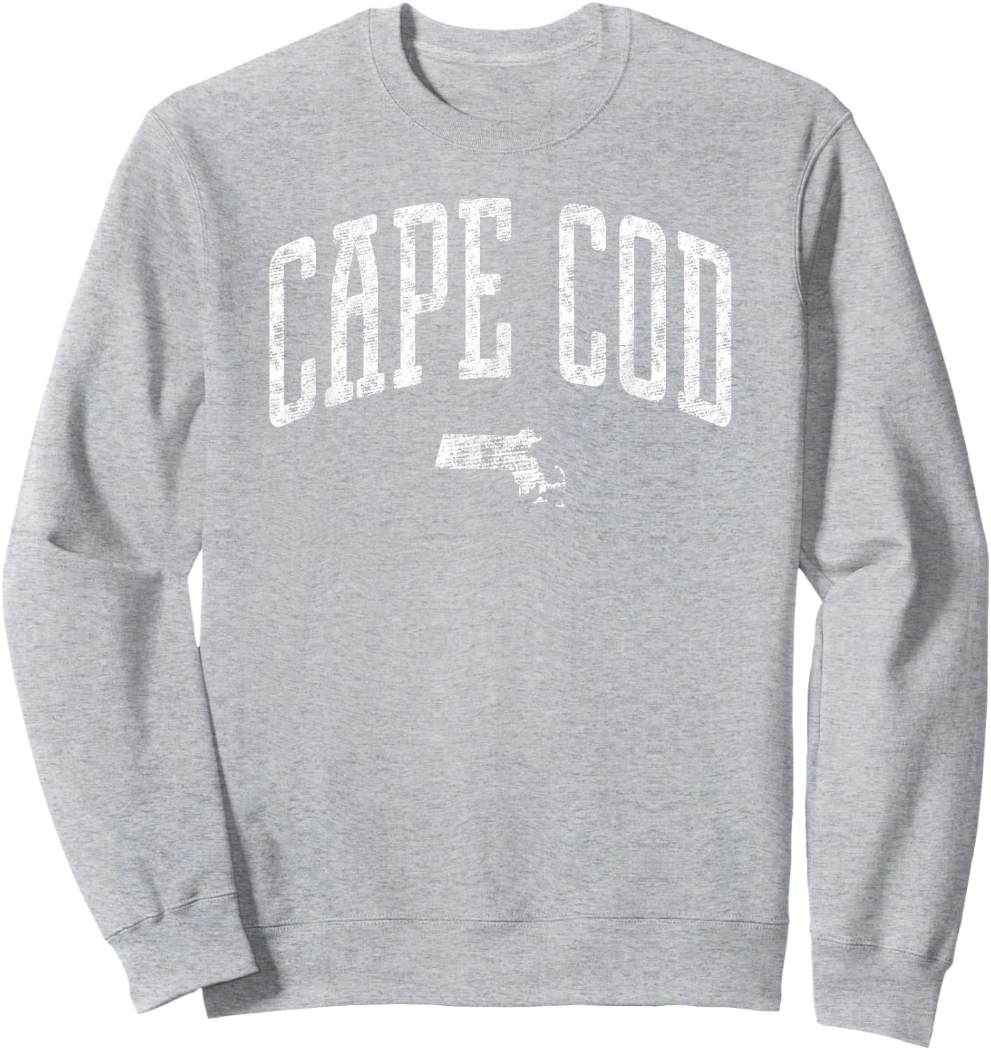 Cape Cod Massachusetts Vintage City Sweatshirt - Sweatshirt | Ash