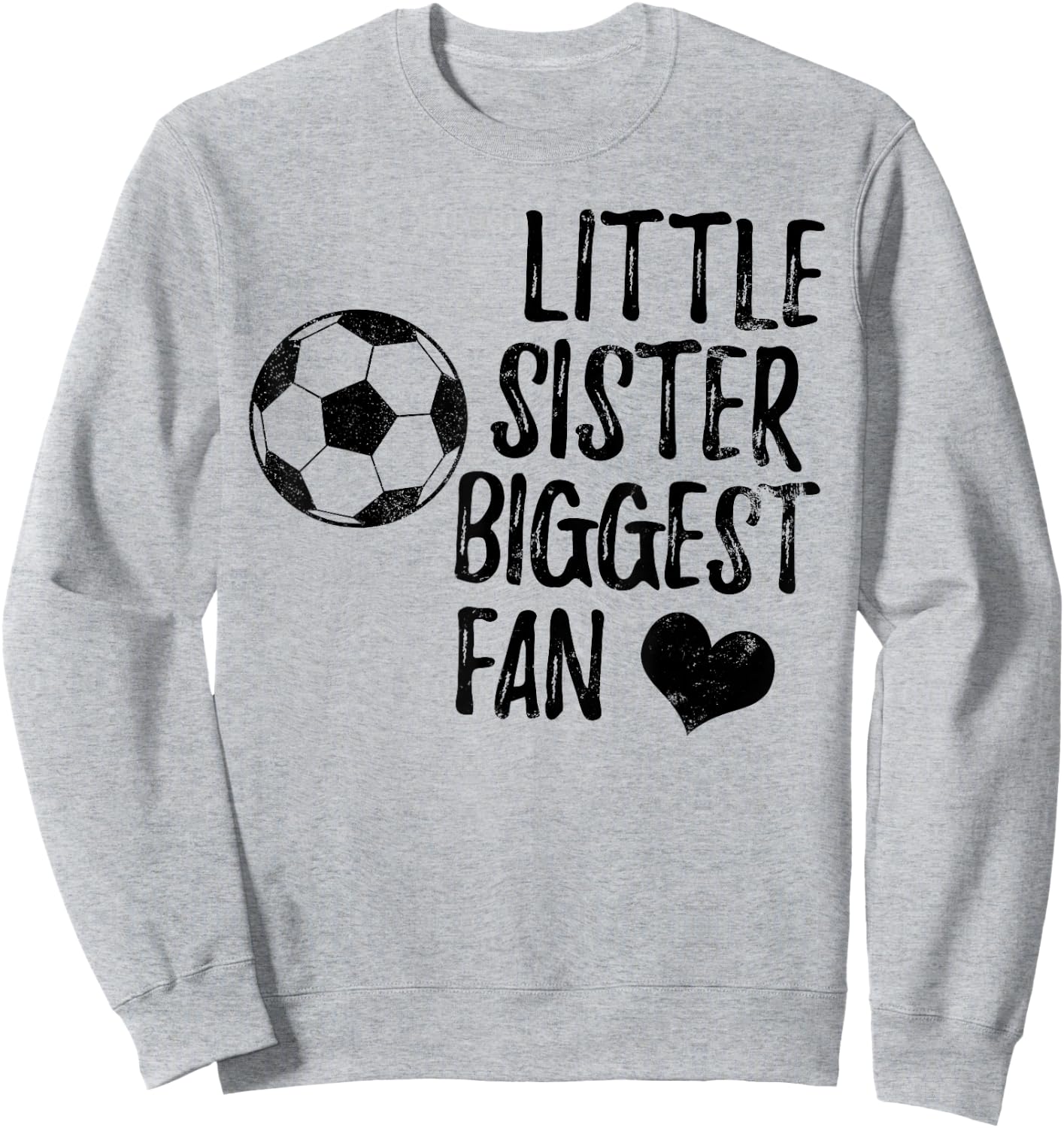 Soccer Sister Shirt Team Football Vintage Girls Boys Sweatshirt - Sweatshirt | Ash