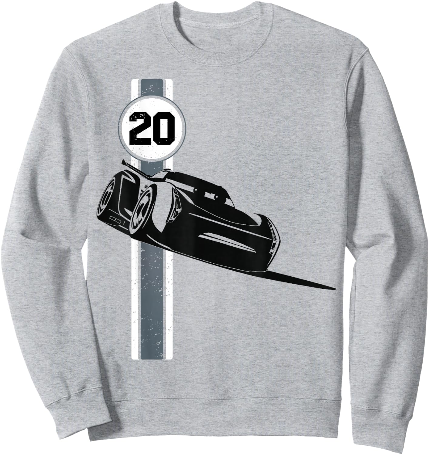 Disney Pixar Cars 3 Jackson Storm Vintage Retro Drift Logo Sweatshirt - Sweatshirt | Ash