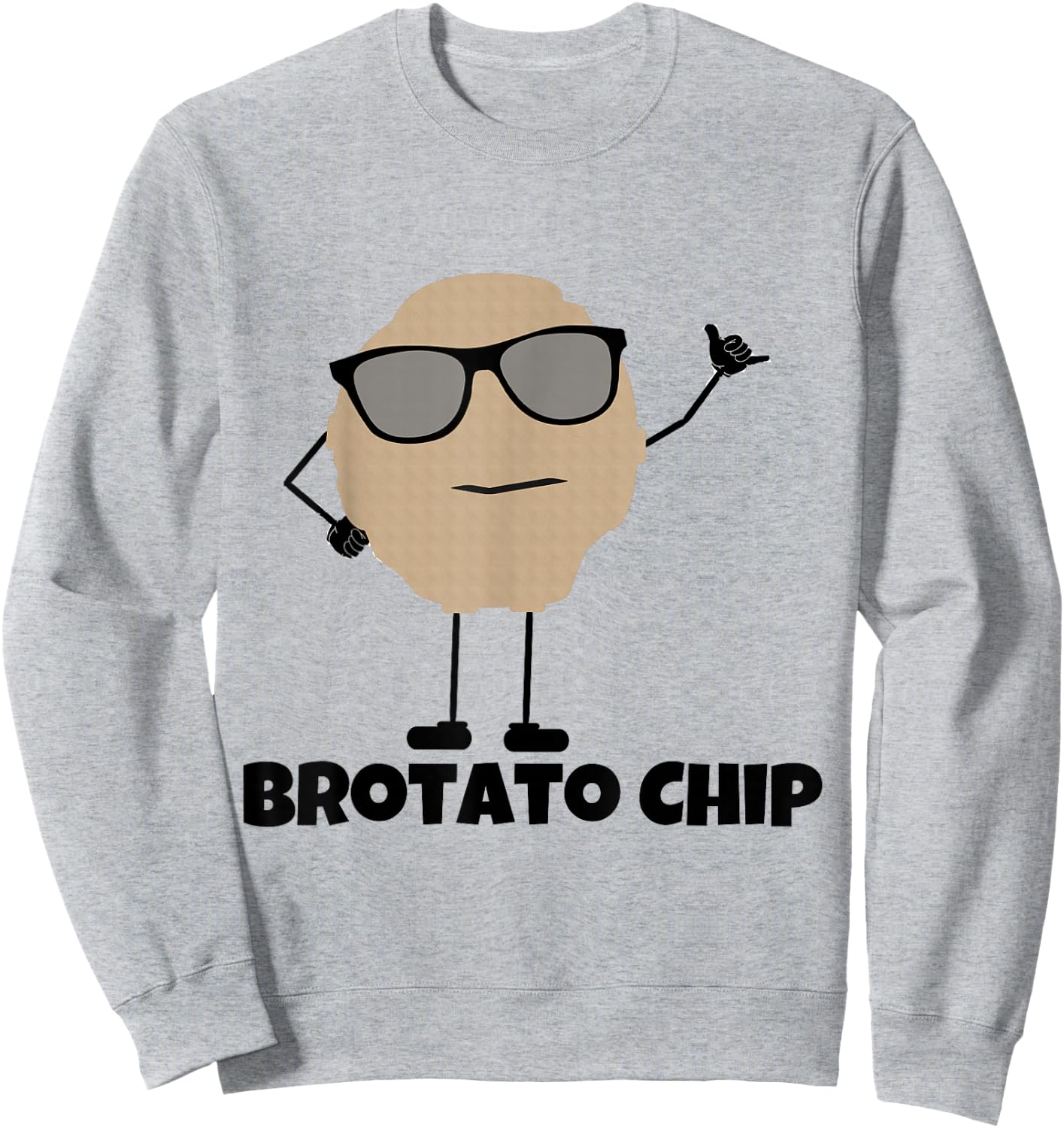 Brotato Chip Sweatshirt - Sweatshirt | Ash
