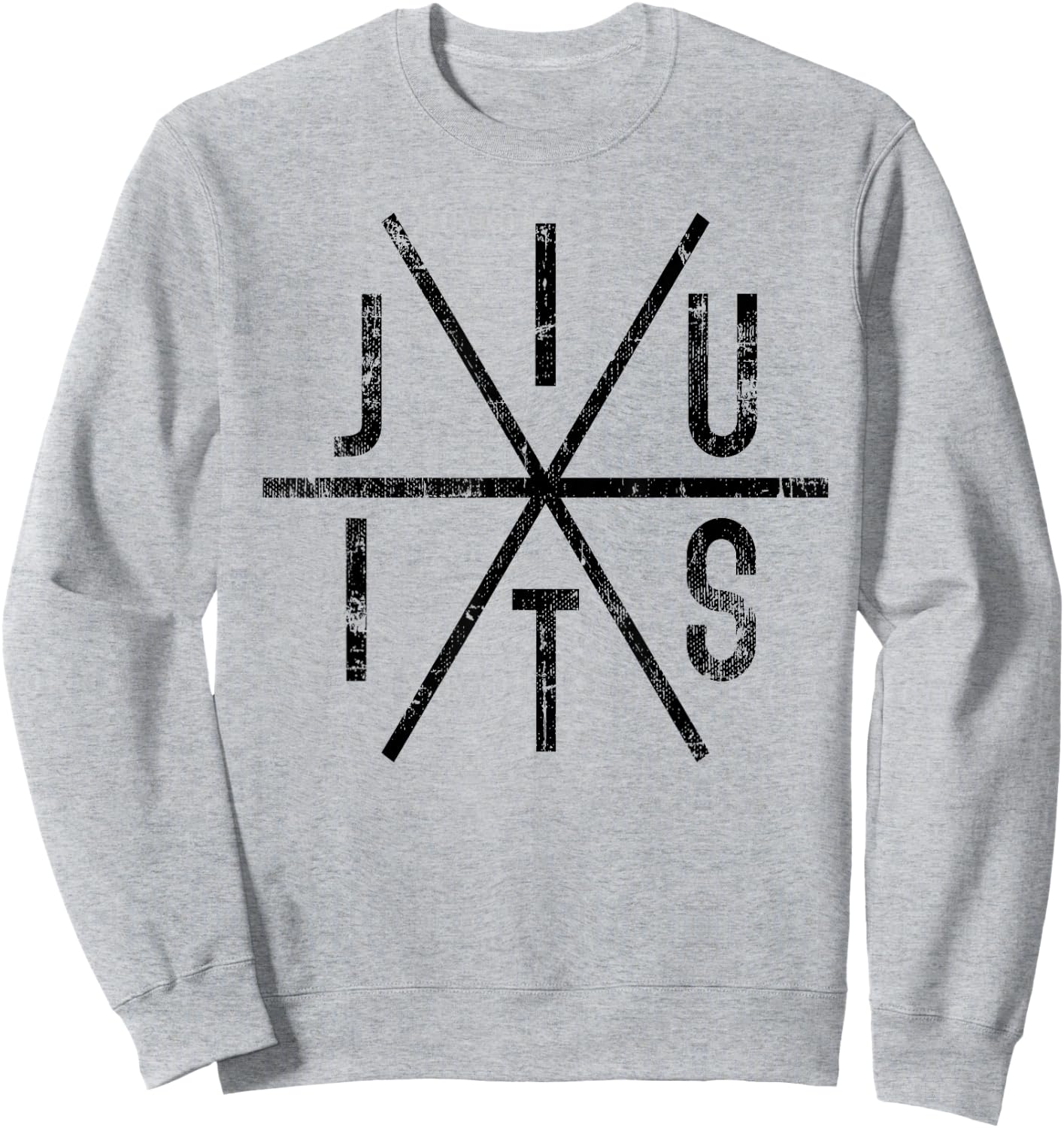 Brazilian Jiu Jitsu - BJJ Distressed - Black Ink Sweatshirt - Sweatshirt | Ash