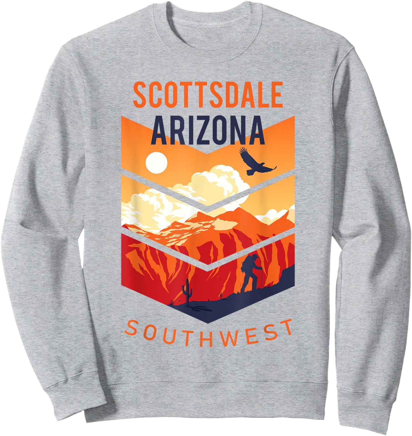 Scottsdale Arizona Native Home State Vintage Southwest Sweatshirt - Sweatshirt | Ash