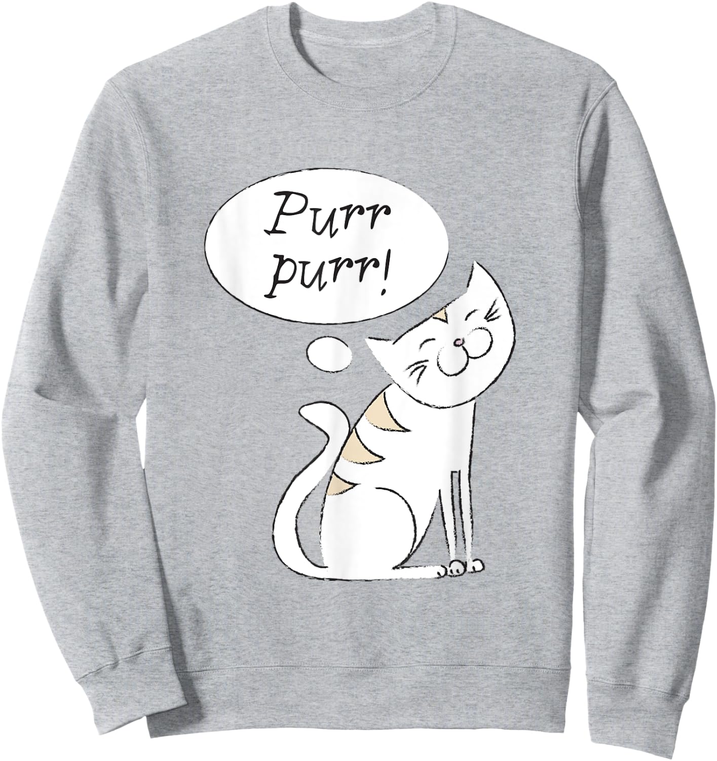 Purr! Cat Kids Sweatshirt - Sweatshirt | Ash