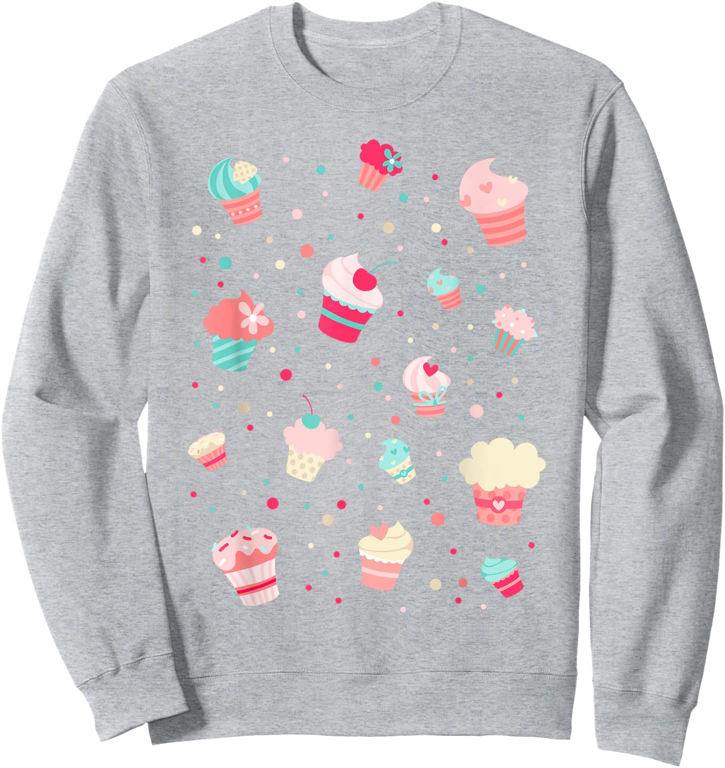 Cute Cupcakes Shirt - Cupcake Birthday Party Baking Baker Sweatshirt - Sweatshirt | Ash