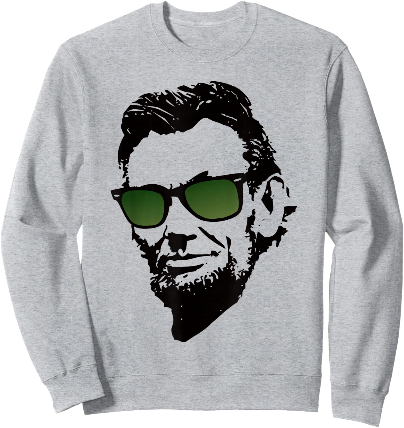 Abe Lincoln 4th July Vintage USA Funny Presidents Day Gift Sweatshirt - Sweatshirt | Ash