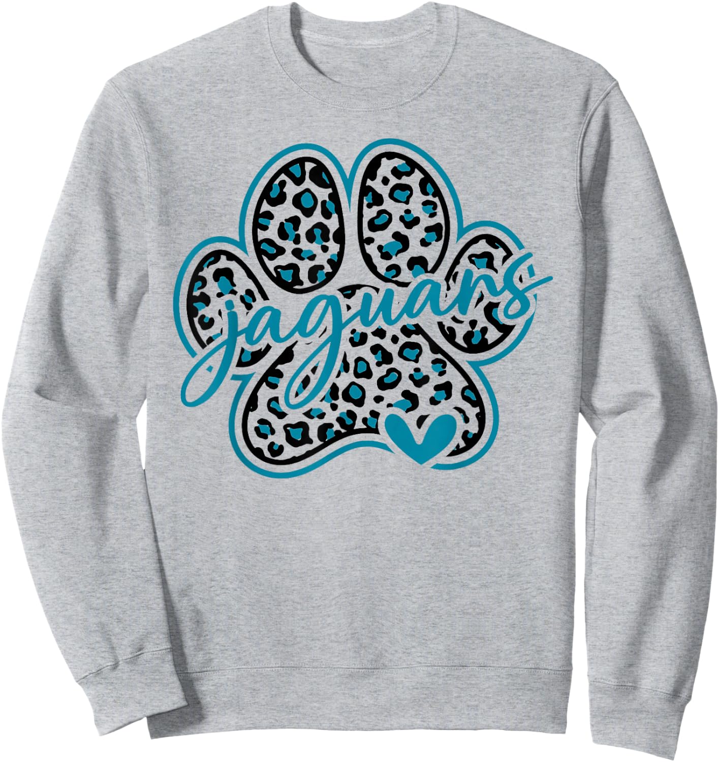 Vintage Jaguar School Sports Team Spirit Back To School Sweatshirt - Sweatshirt | Ash