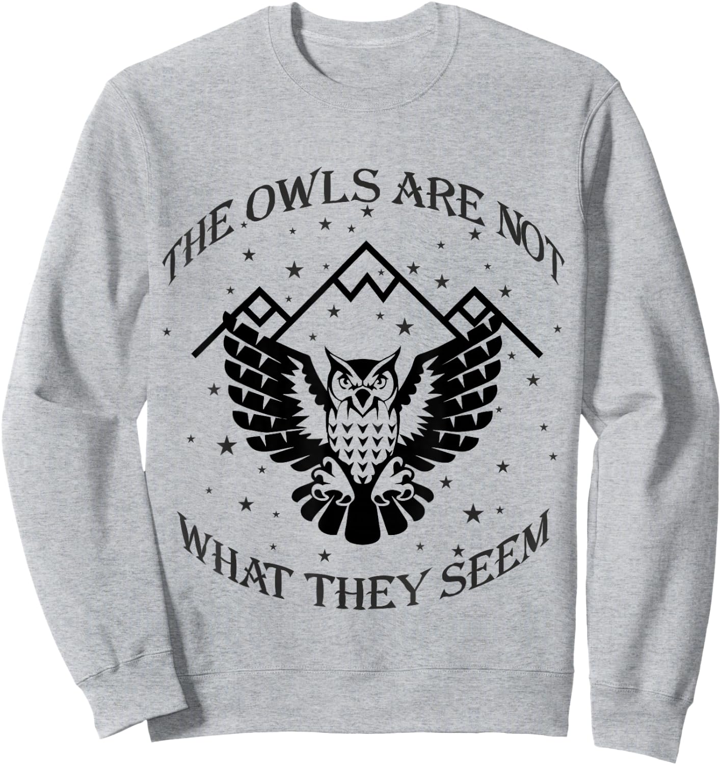 The Owls Are Not What They Seem Gift Sweatshirt - Sweatshirt | Ash