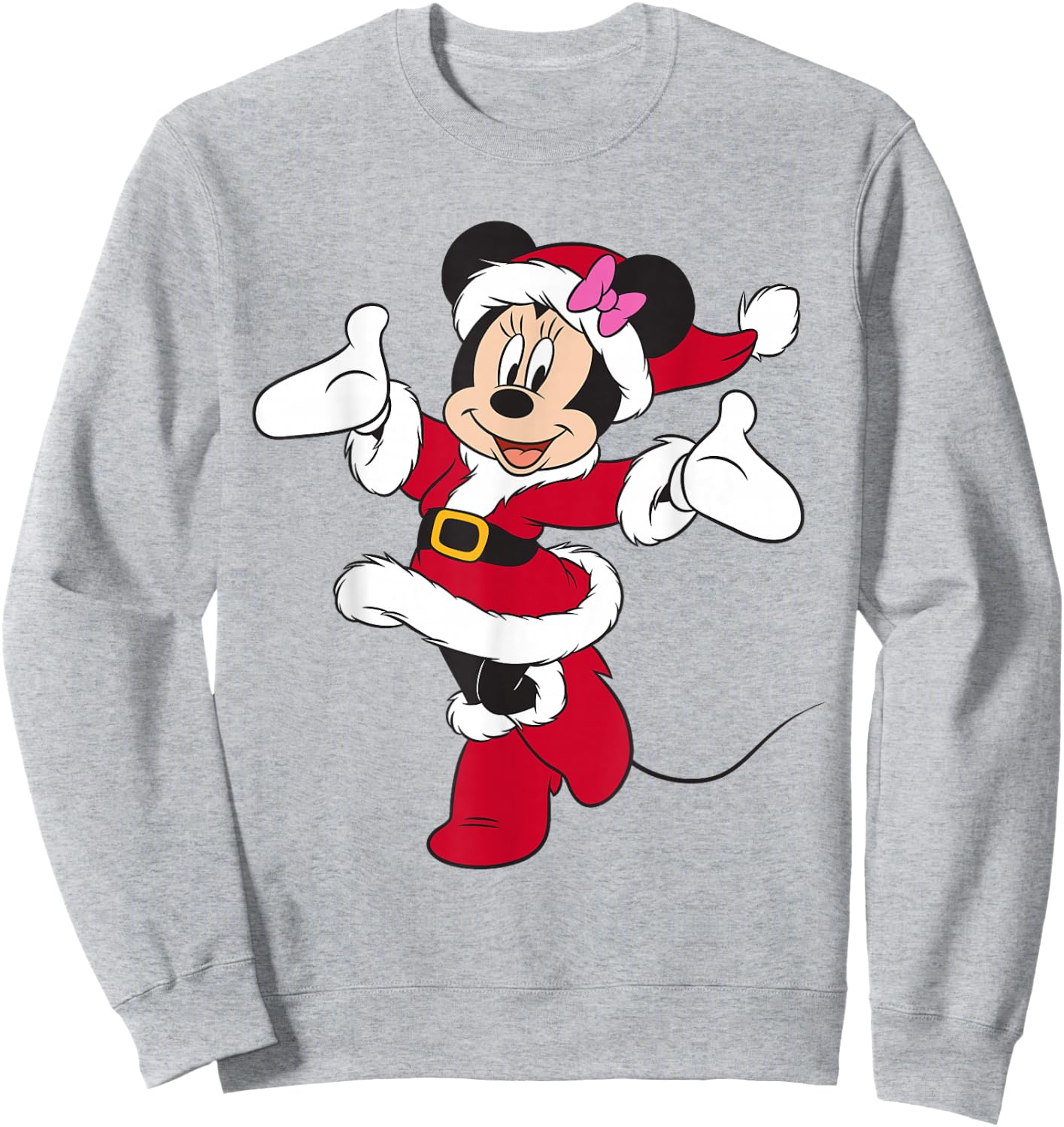 Disney Santa Minnie Mouse Holiday Sweatshirt - Sweatshirt | Ash