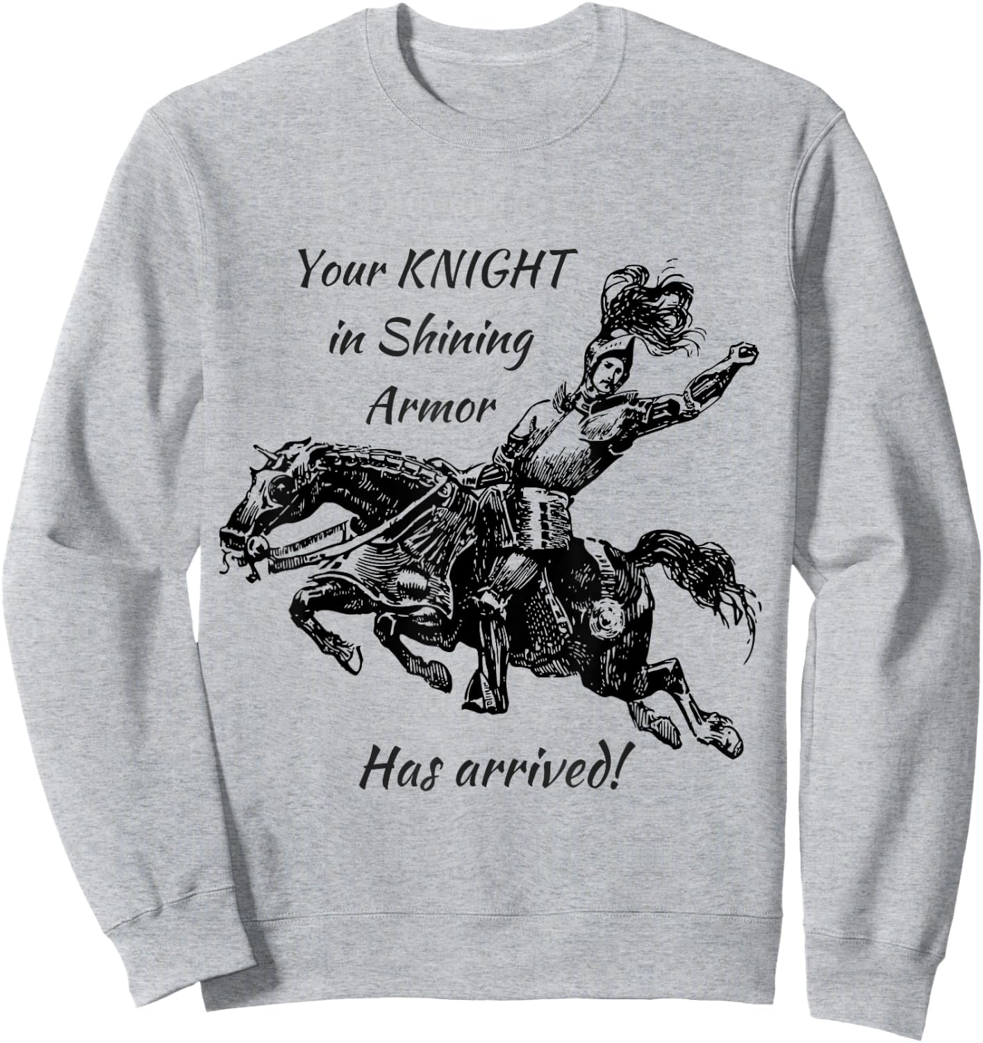 Knight in Shining Armor Sweatshirt - Sweatshirt | Ash