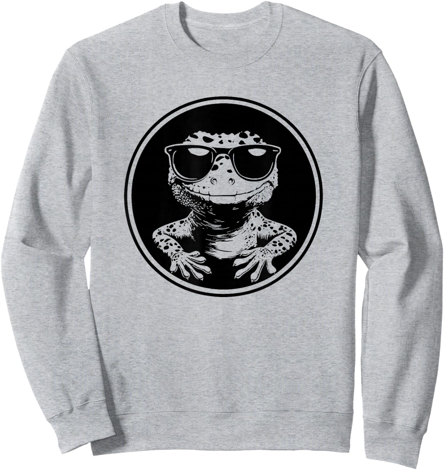 Kids Sunglasses Logo Reptile Leopard Gecko Lover Sweatshirt - Sweatshirt | Ash