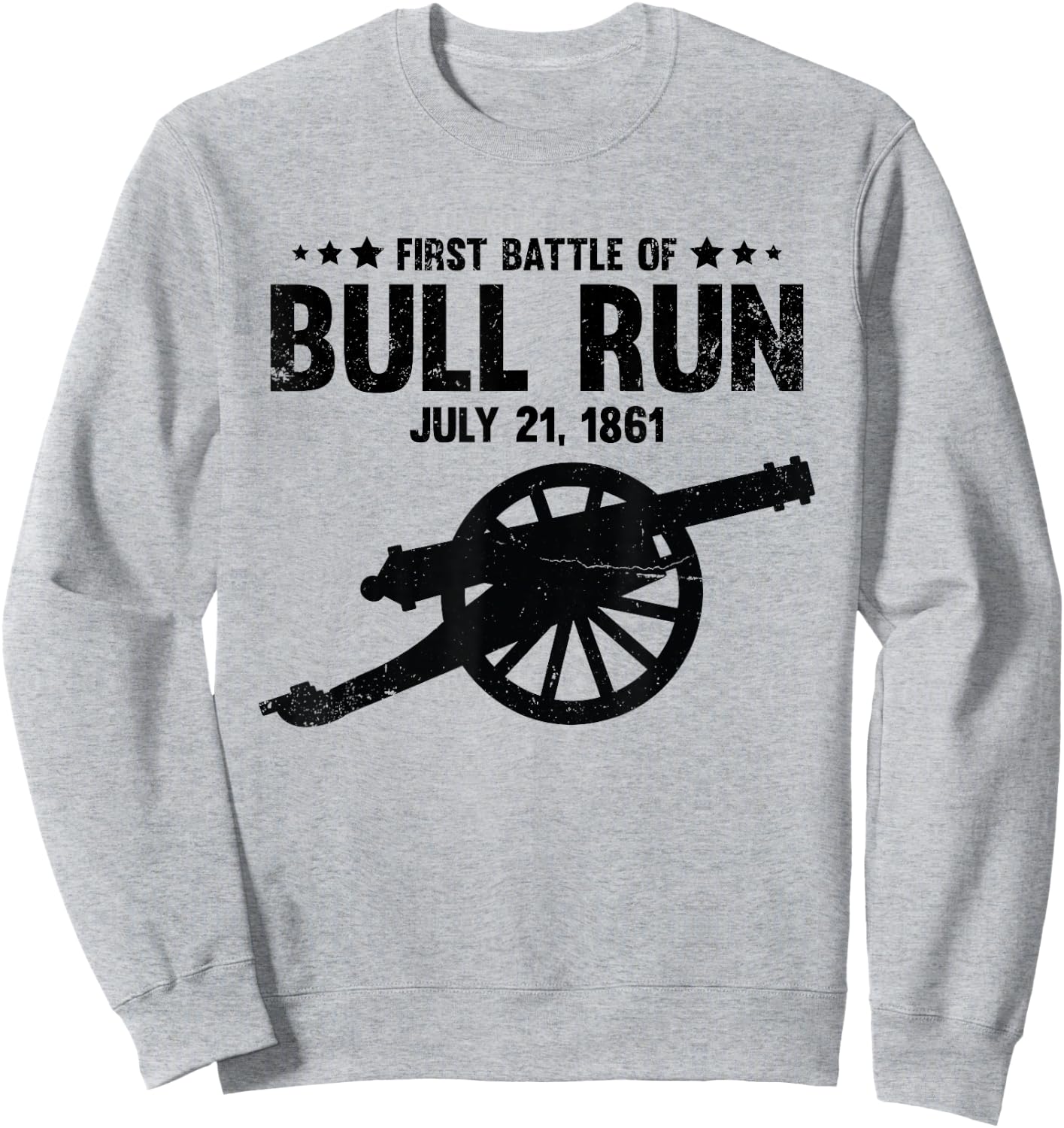 Civil War Battle of Bull Run Manassas National Battlefield Sweatshirt - Sweatshirt | Ash