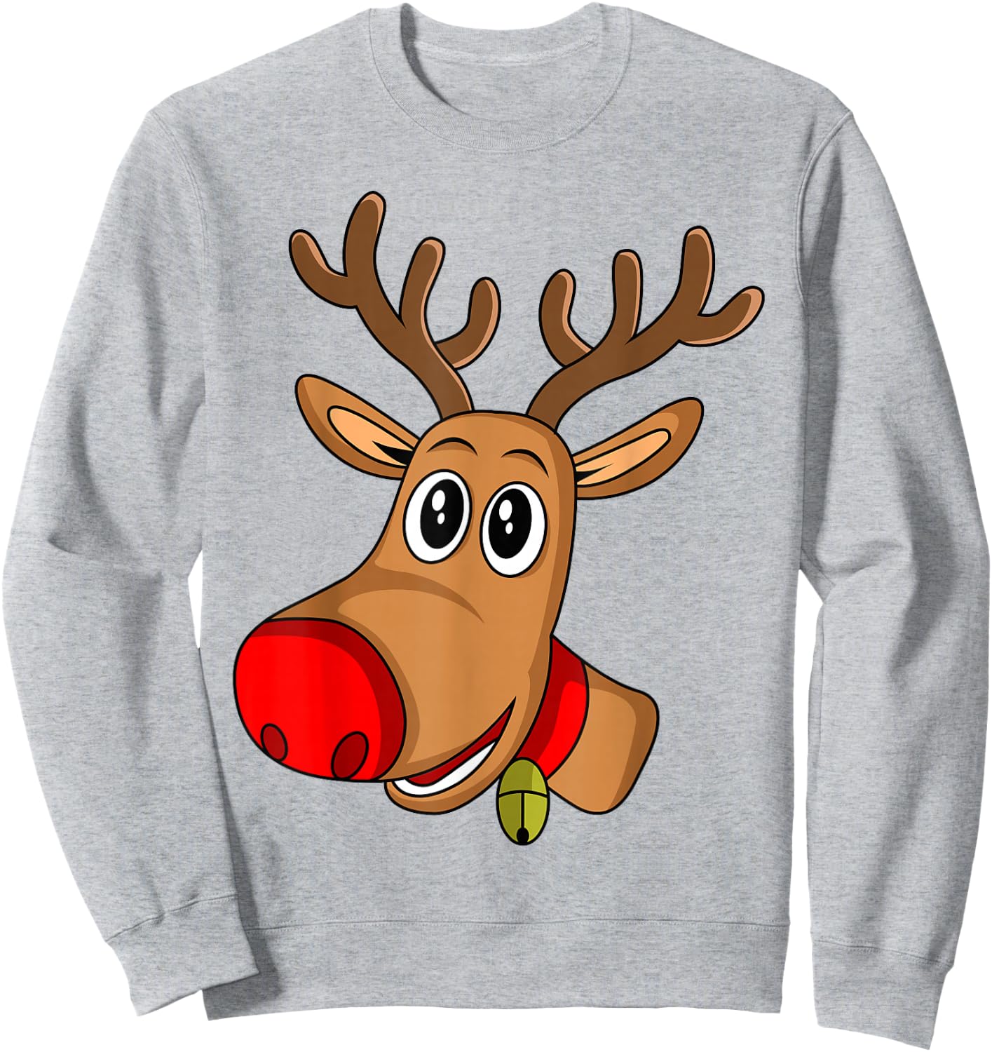Rudolph Red Nose Reindeer | Donner Blitzen Shirt Sweatshirt - Sweatshirt | Ash