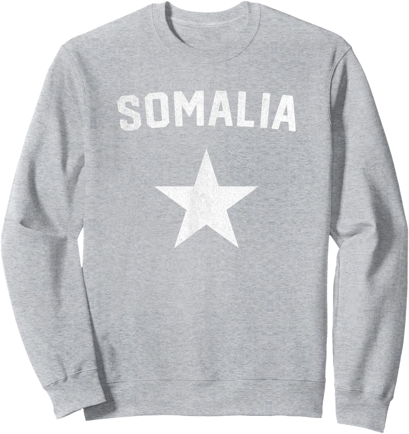 I Love Somalia Minimalist Somalian Flag Sweatshirt - Sweatshirt | Ash