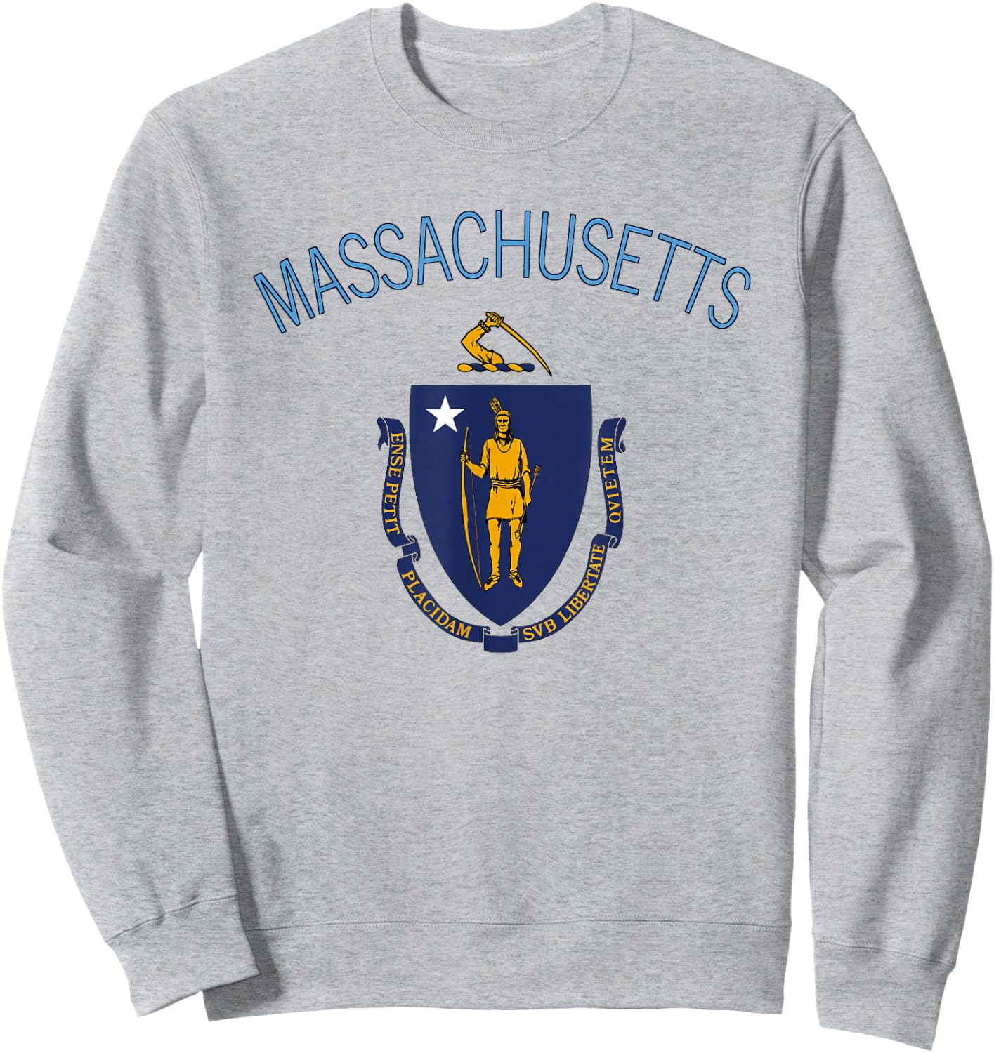 State of Massachusetts Flag - THE Bay State Boston Salem Sweatshirt - Sweatshirt | Ash