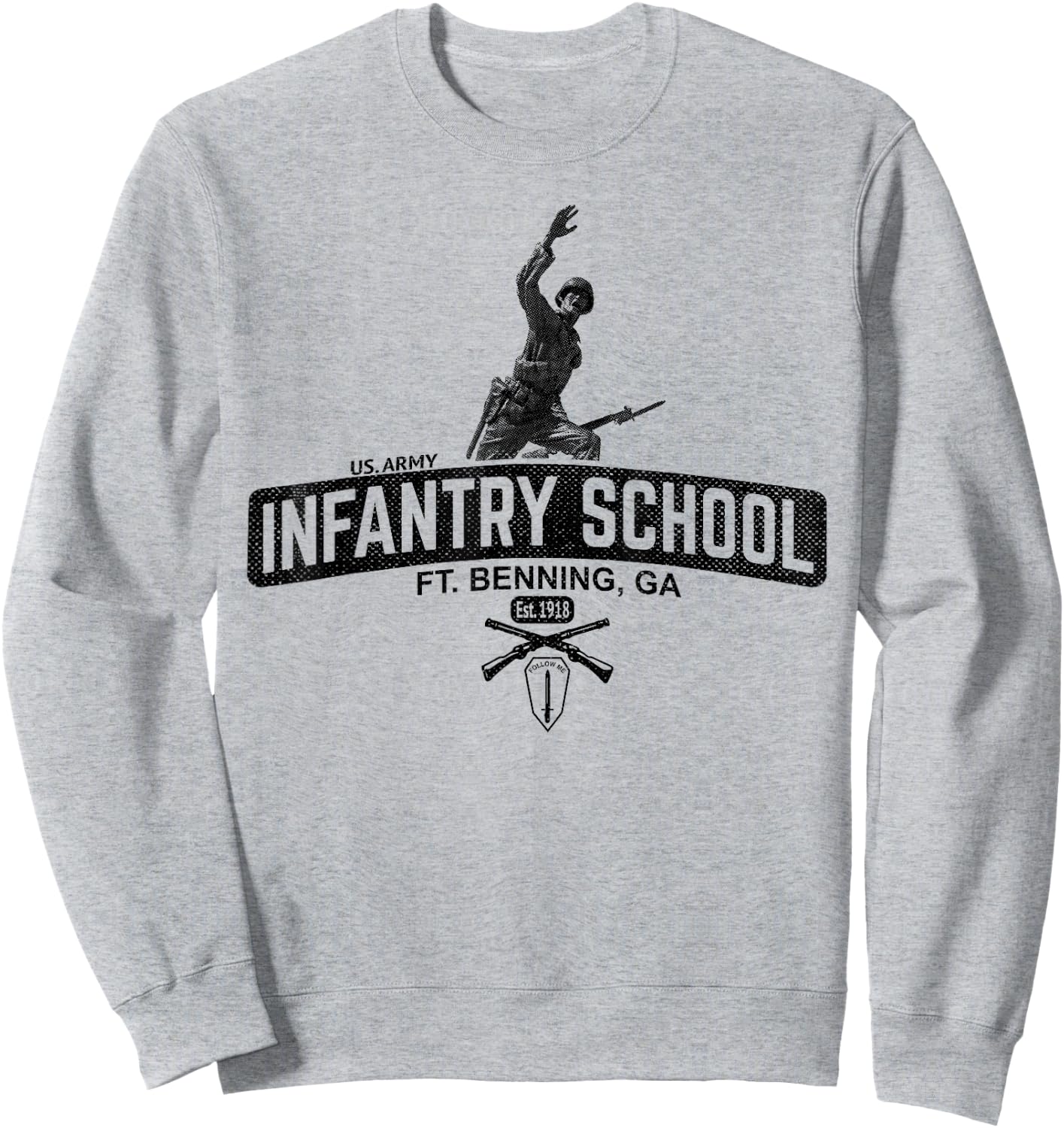 Army Infantry School - Fort Benning Sweatshirt - Sweatshirt | Ash