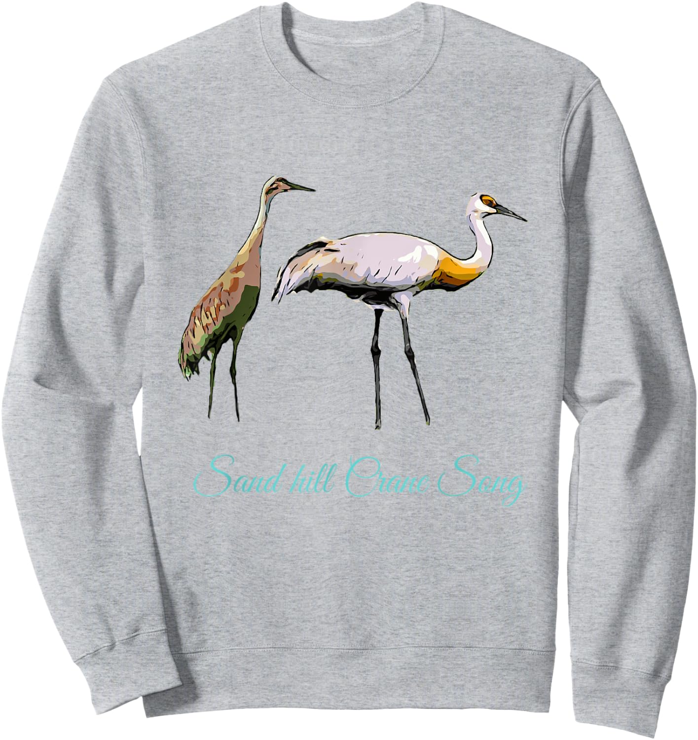 Sandhill Crane Dance Sweatshirt - Sweatshirt | Ash