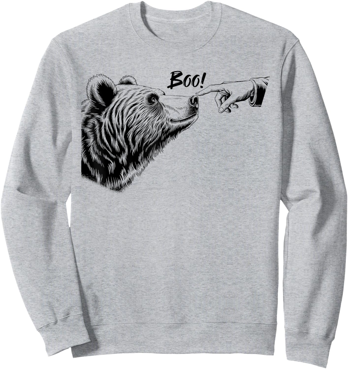 Funny Beer Lover Boop Bear Women Meme Bear Boop Sweatshirt - Sweatshirt | Ash
